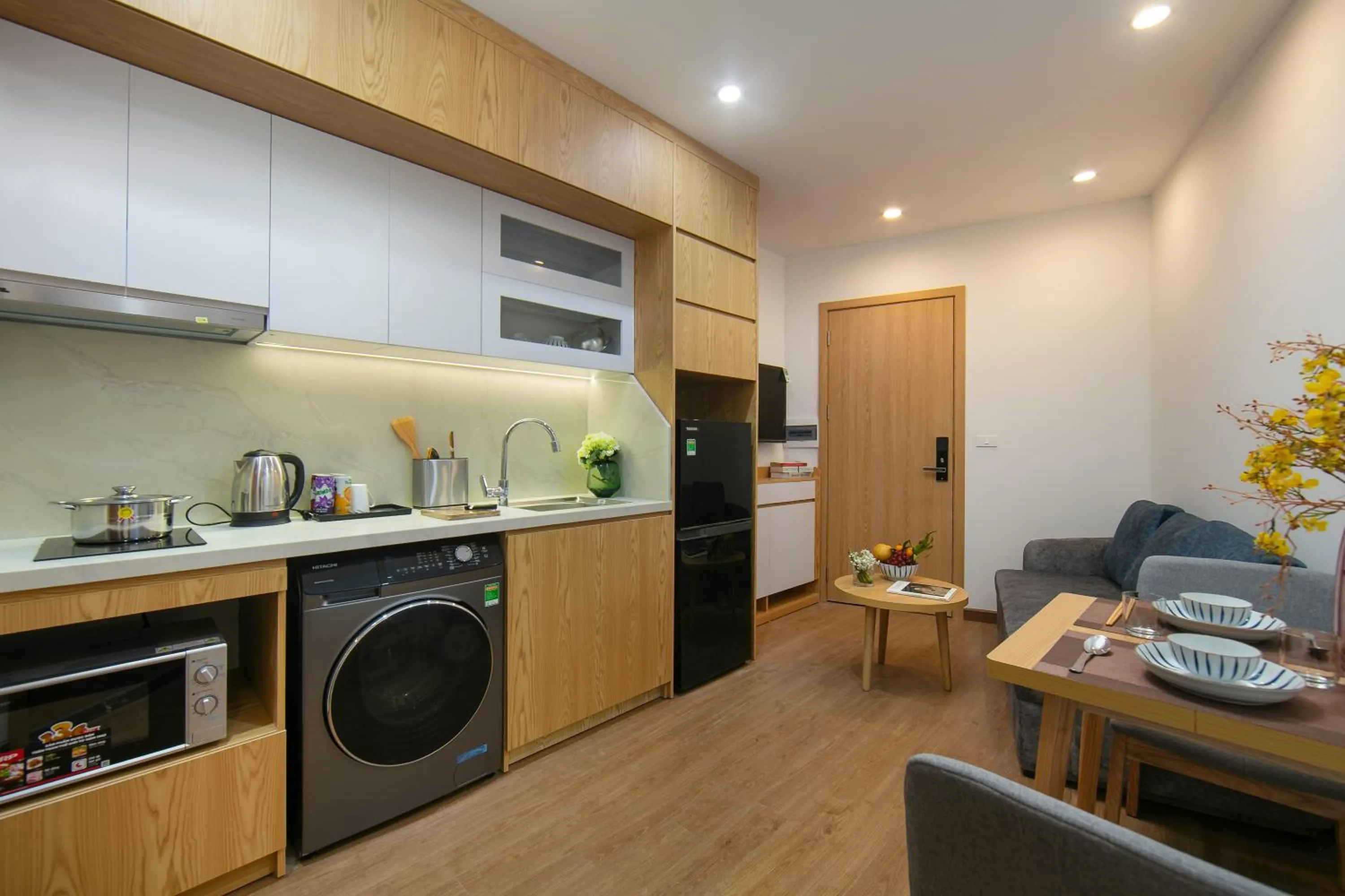 Kitchen or kitchenette in Westlake Pearl Apartment - Hotel & Pearl Spa