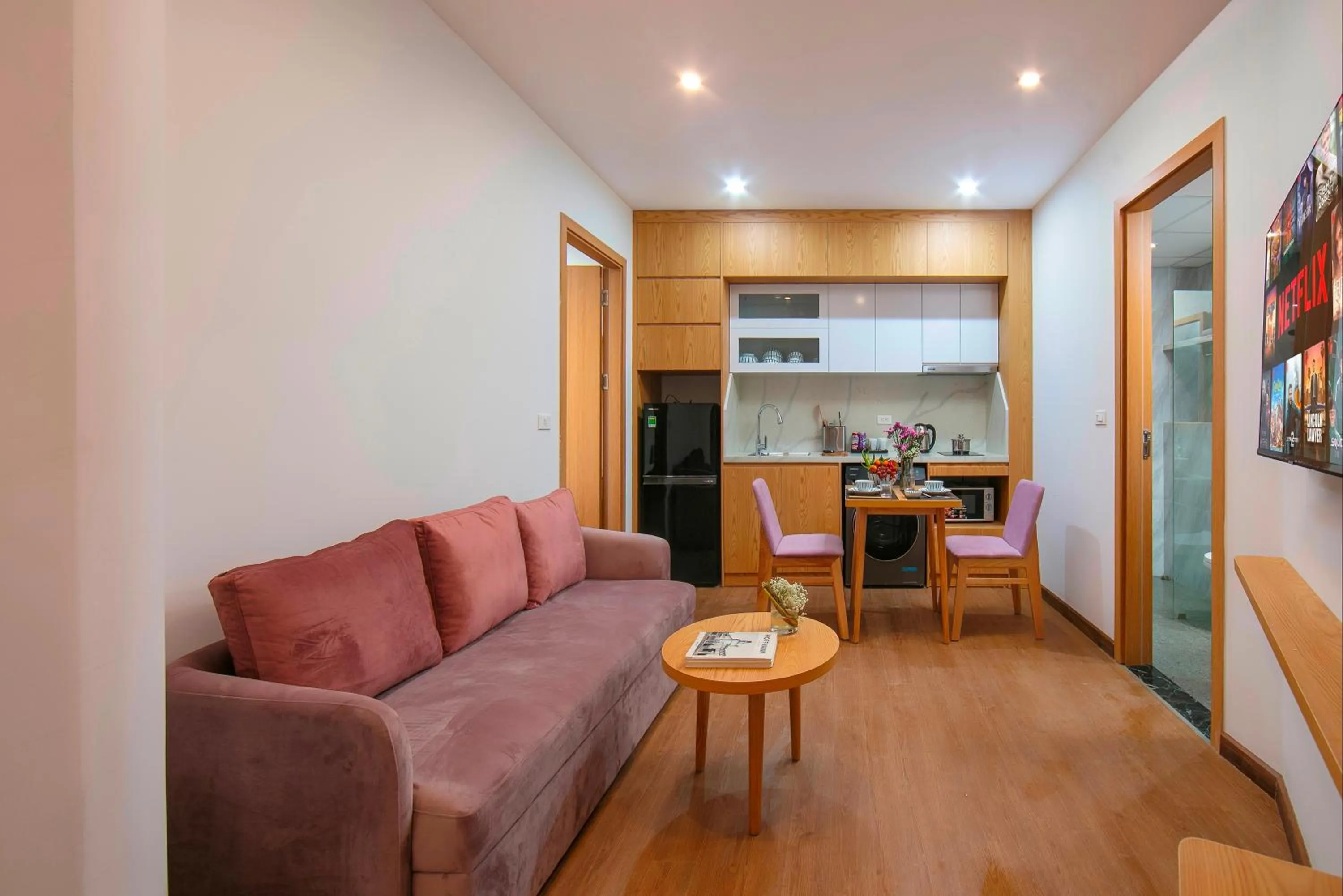 Kitchen or kitchenette in Westlake Pearl Apartment - Hotel & Pearl Spa