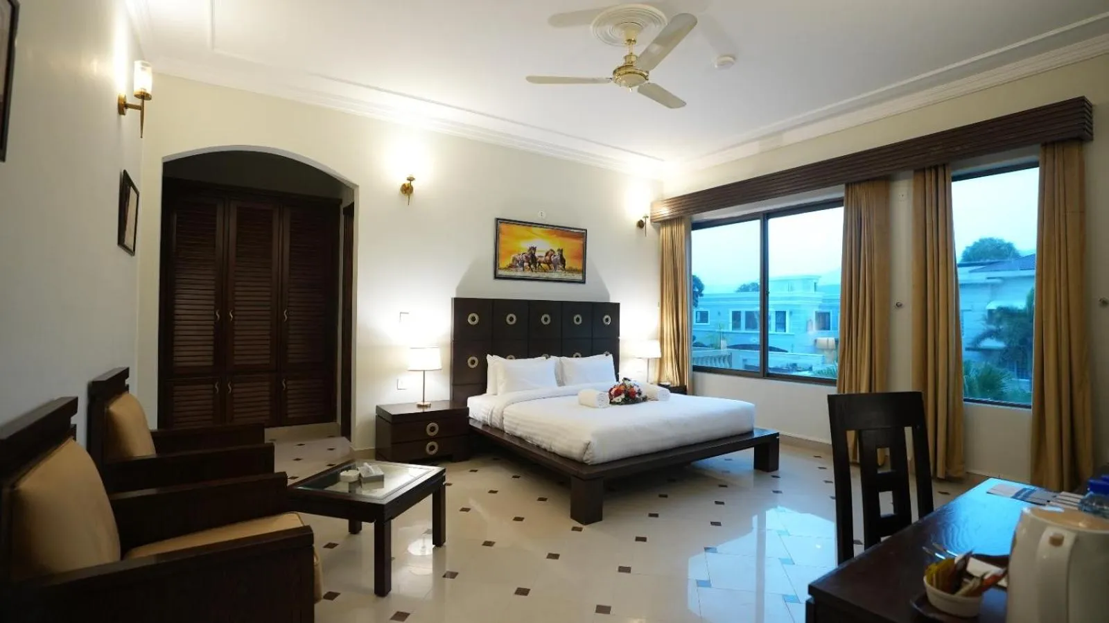 Bed in Sofital Hotel