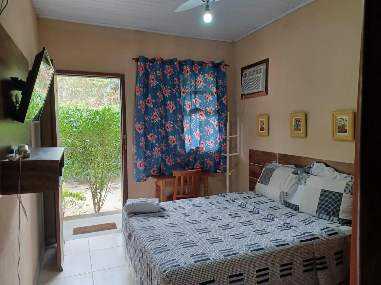 Bed in Pousada Casa do Bosque