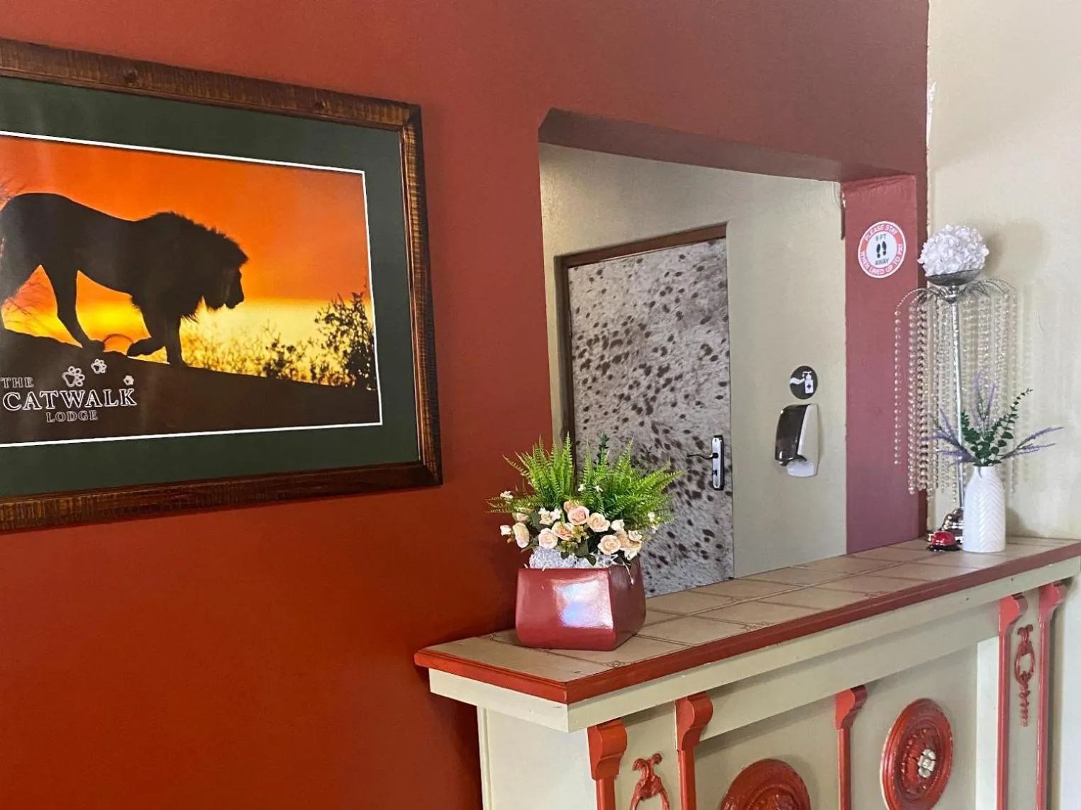 Decorative detail in Catwalk Lodge