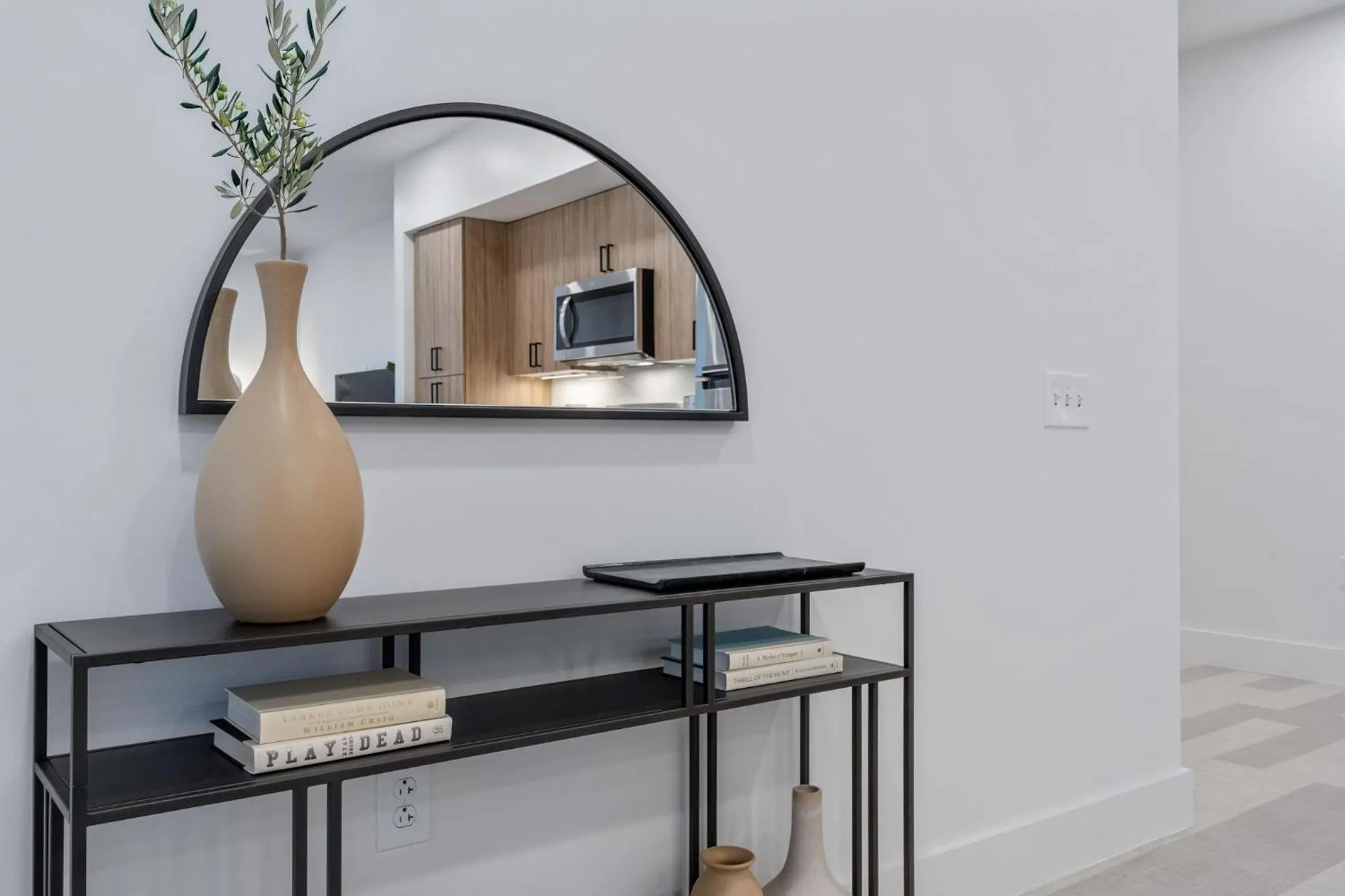 Living room in The Continental, powered by Placemakr - Downtown - Market Square