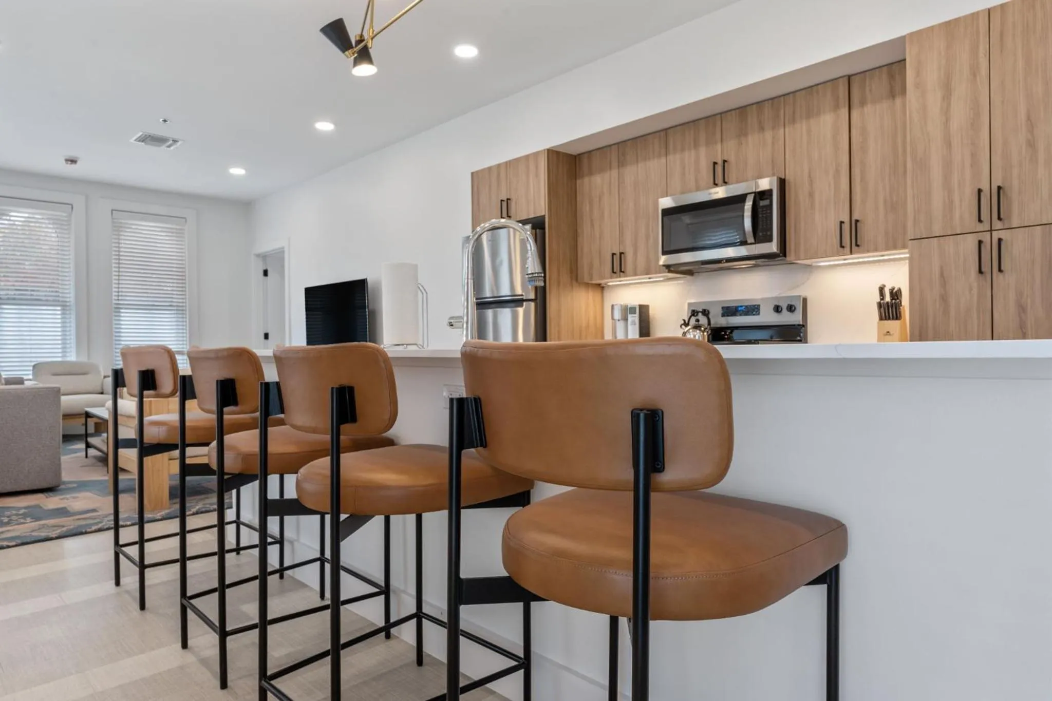 Kitchen or kitchenette in The Continental, powered by Placemakr - Downtown - Market Square