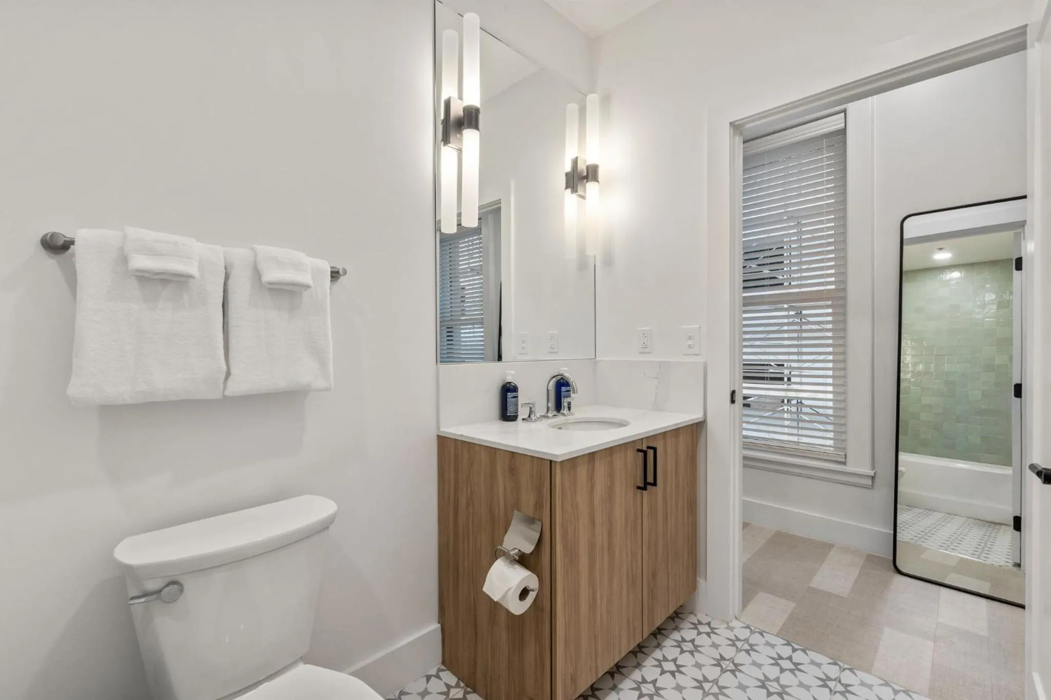 Bathroom in The Continental, powered by Placemakr - Downtown - Market Square