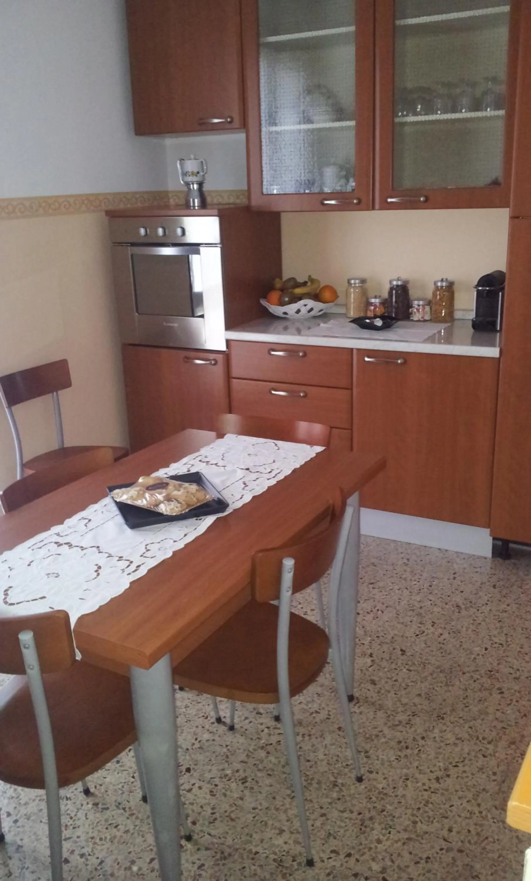 Communal kitchen in B&B Le Camelie