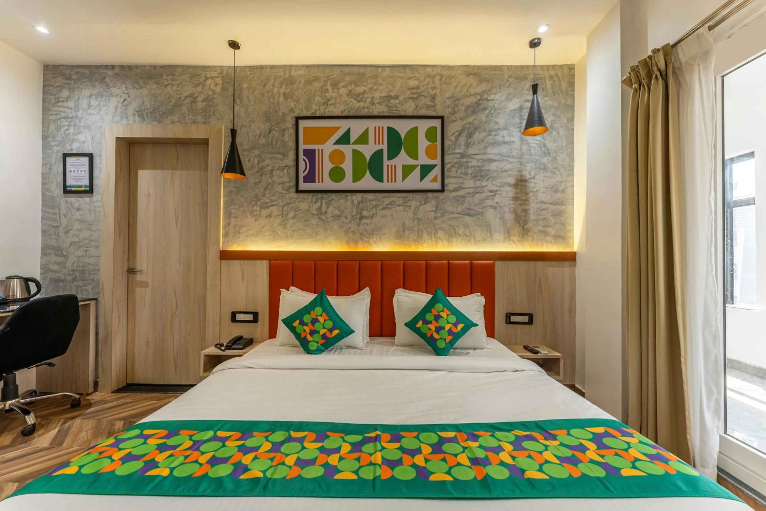 Bedroom, Bed in Treebo Divine Stay Prayagraj