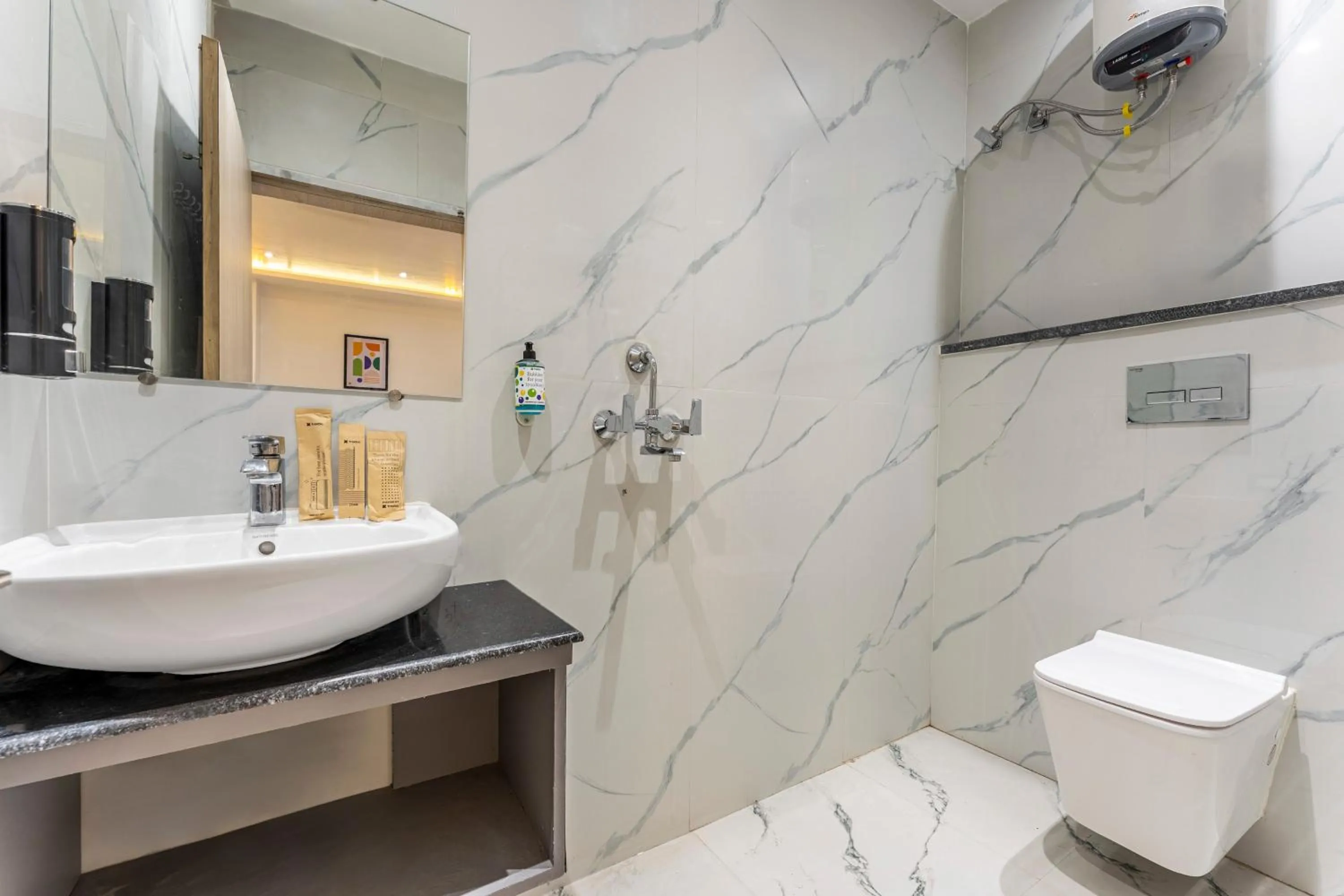 Bathroom in Treebo Divine Stay Prayagraj