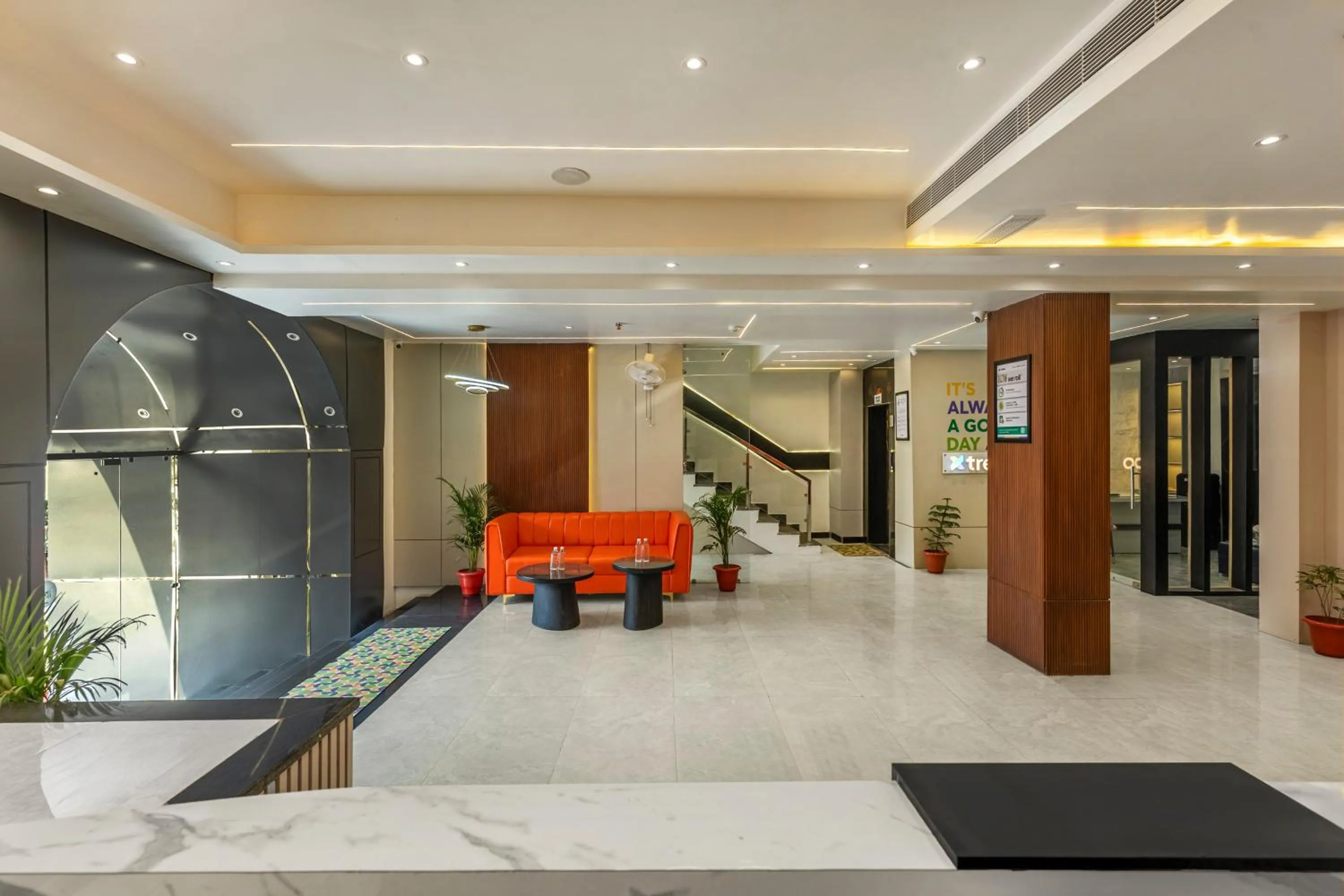 Seating area in Treebo Divine Stay Prayagraj