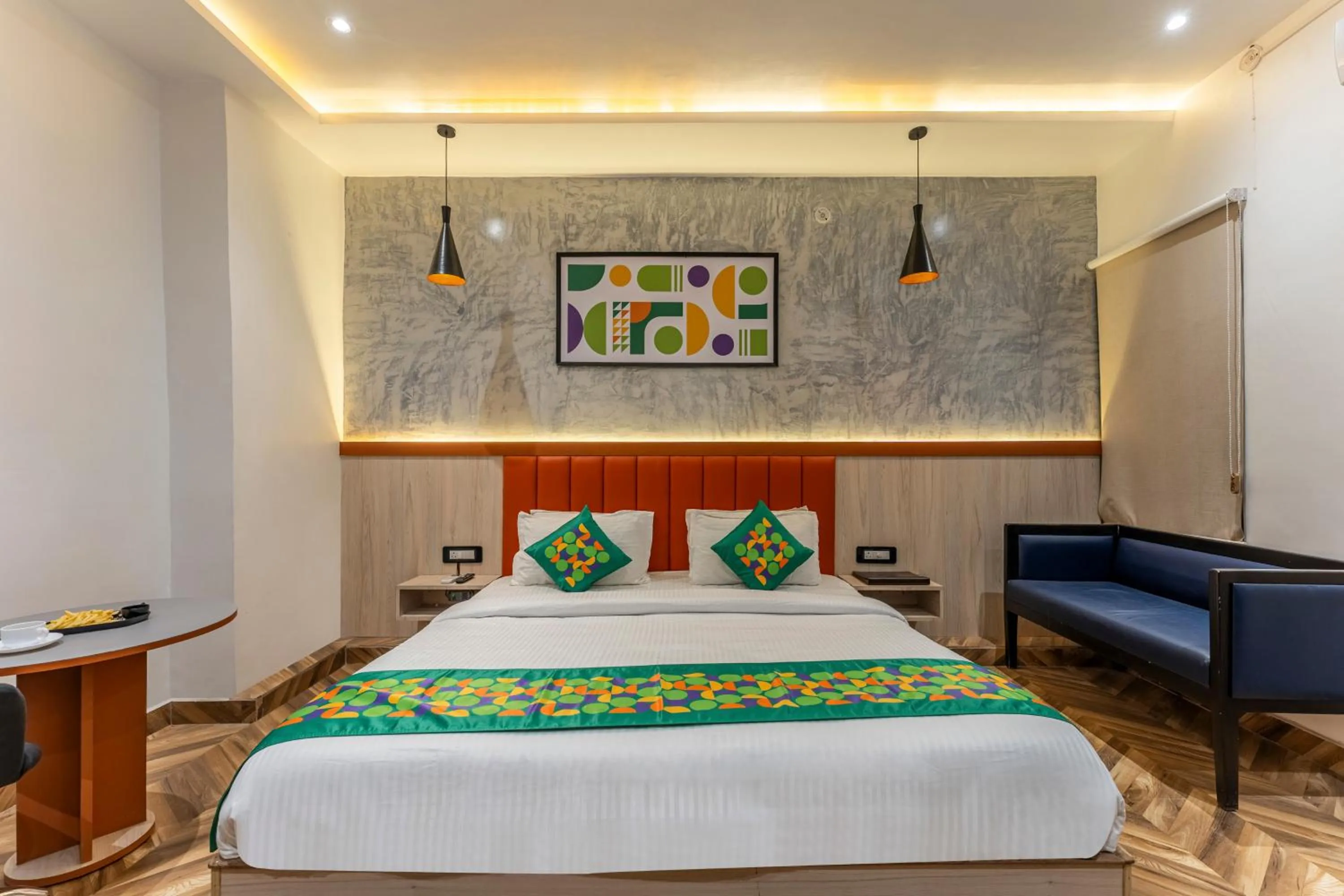 Bedroom, Bed in Treebo Divine Stay Prayagraj