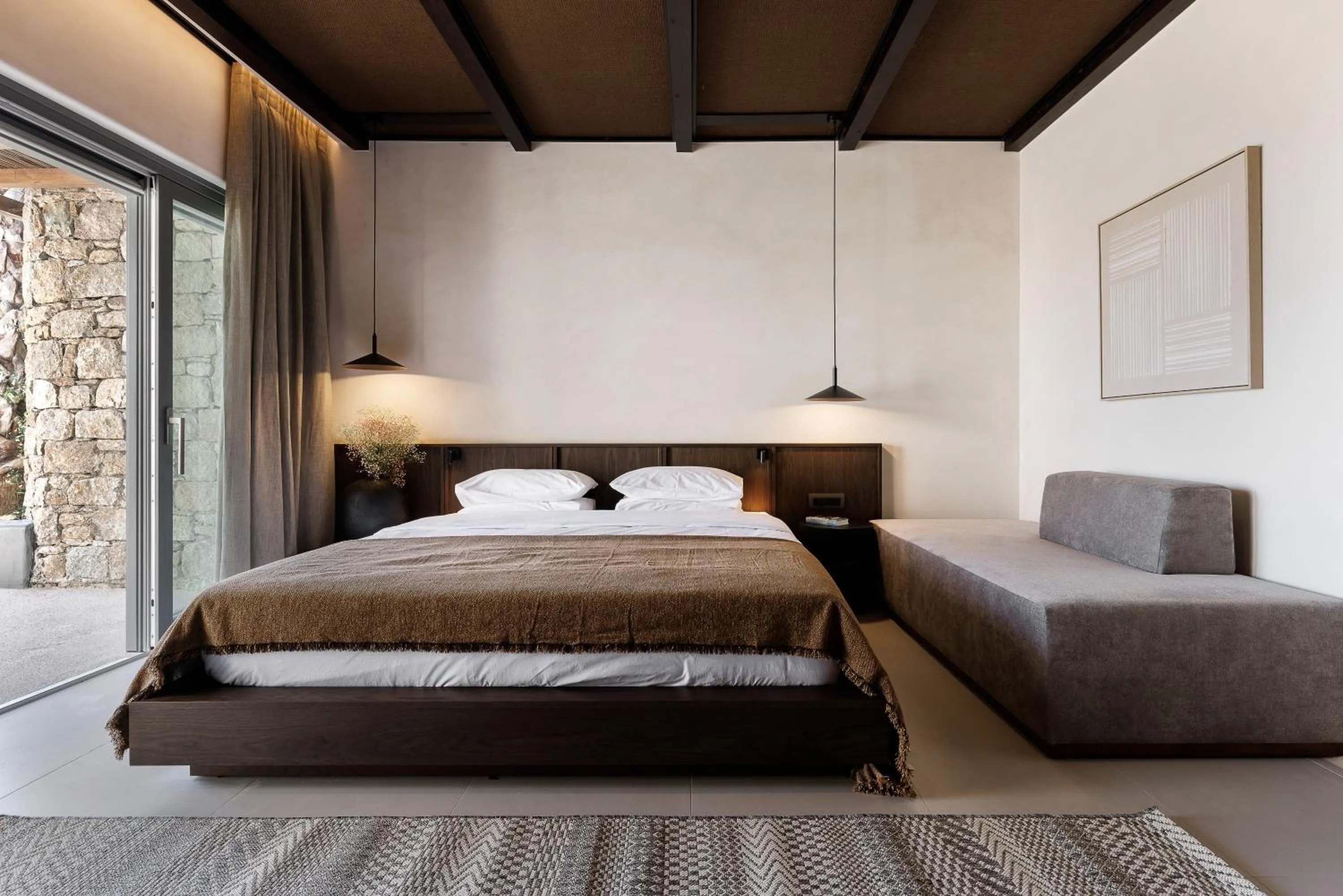 Bed in Maximus Mykonos