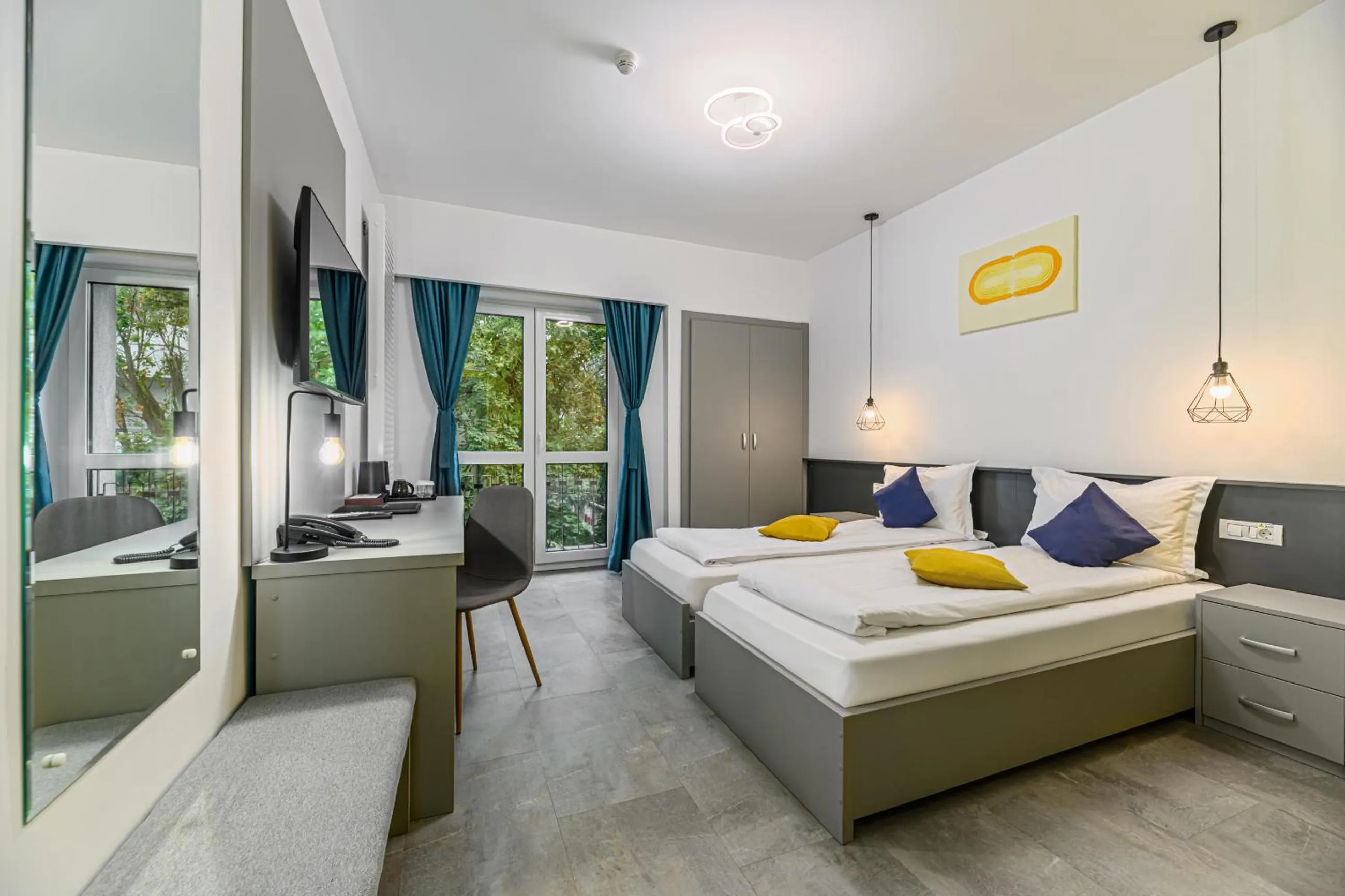 Bed in Johann Strauss Hotel