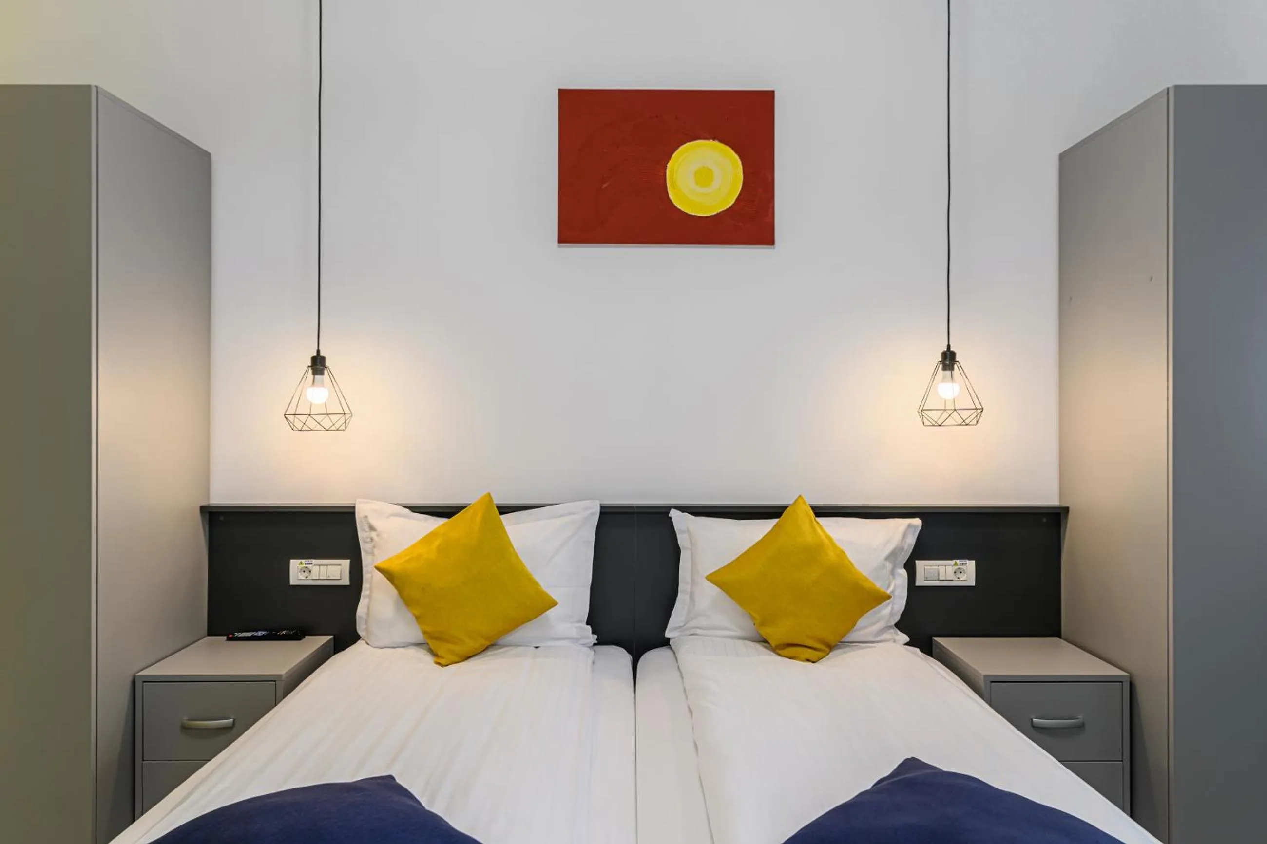 Bed in Johann Strauss Hotel