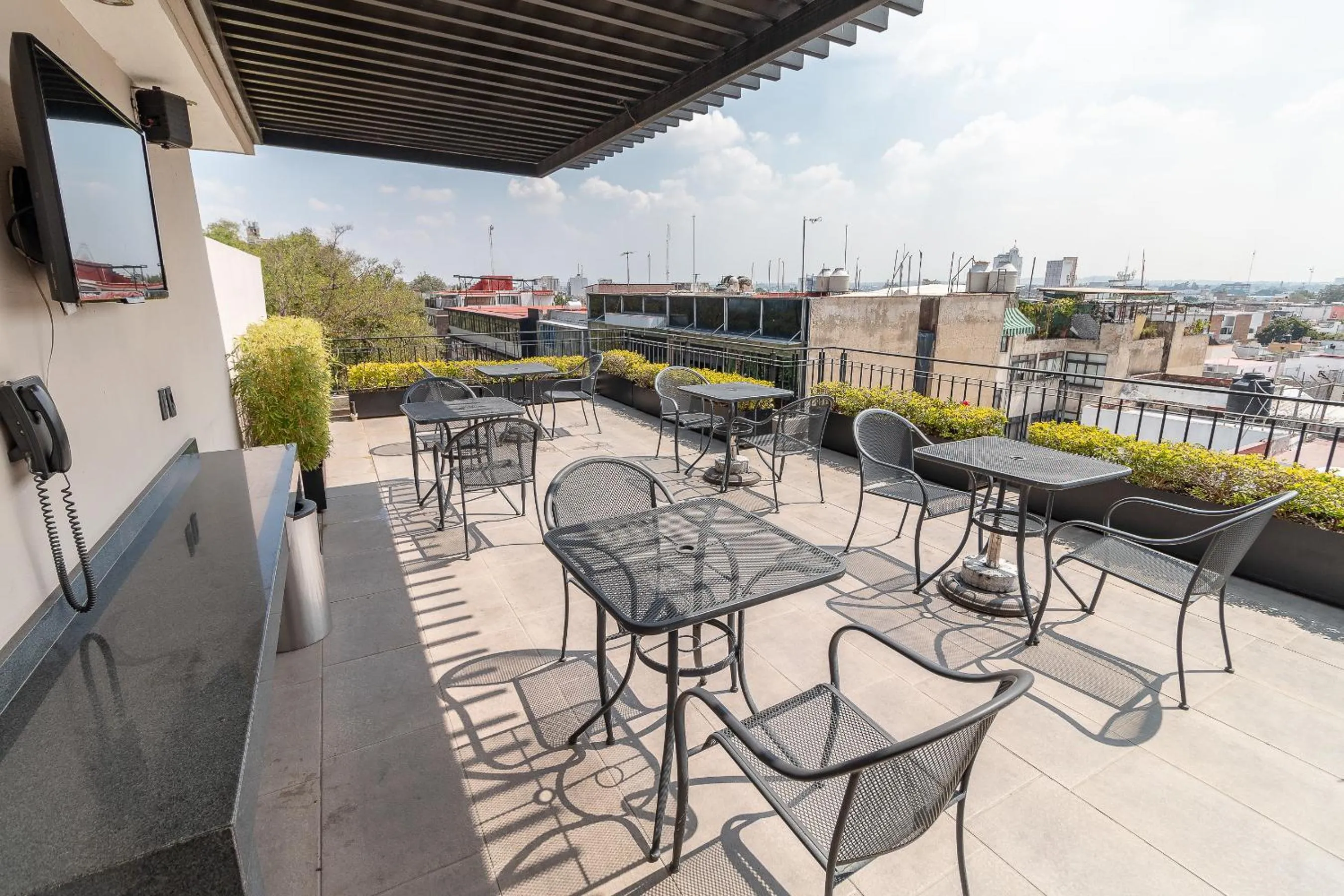 Balcony/Terrace in Six Hotel Guadalajara Expiatorio