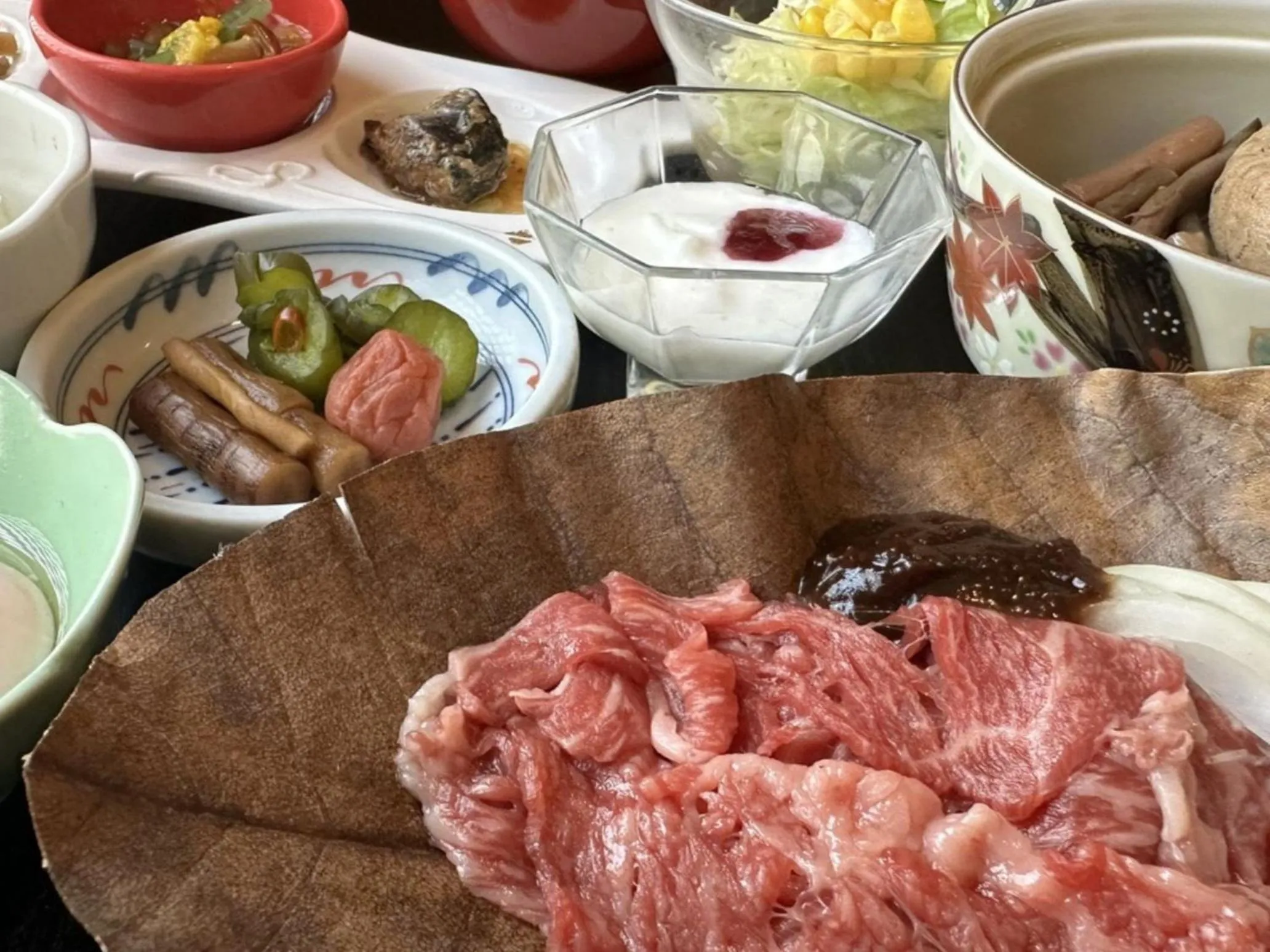 Food close-up in Hotel Shirakawa Yunokura