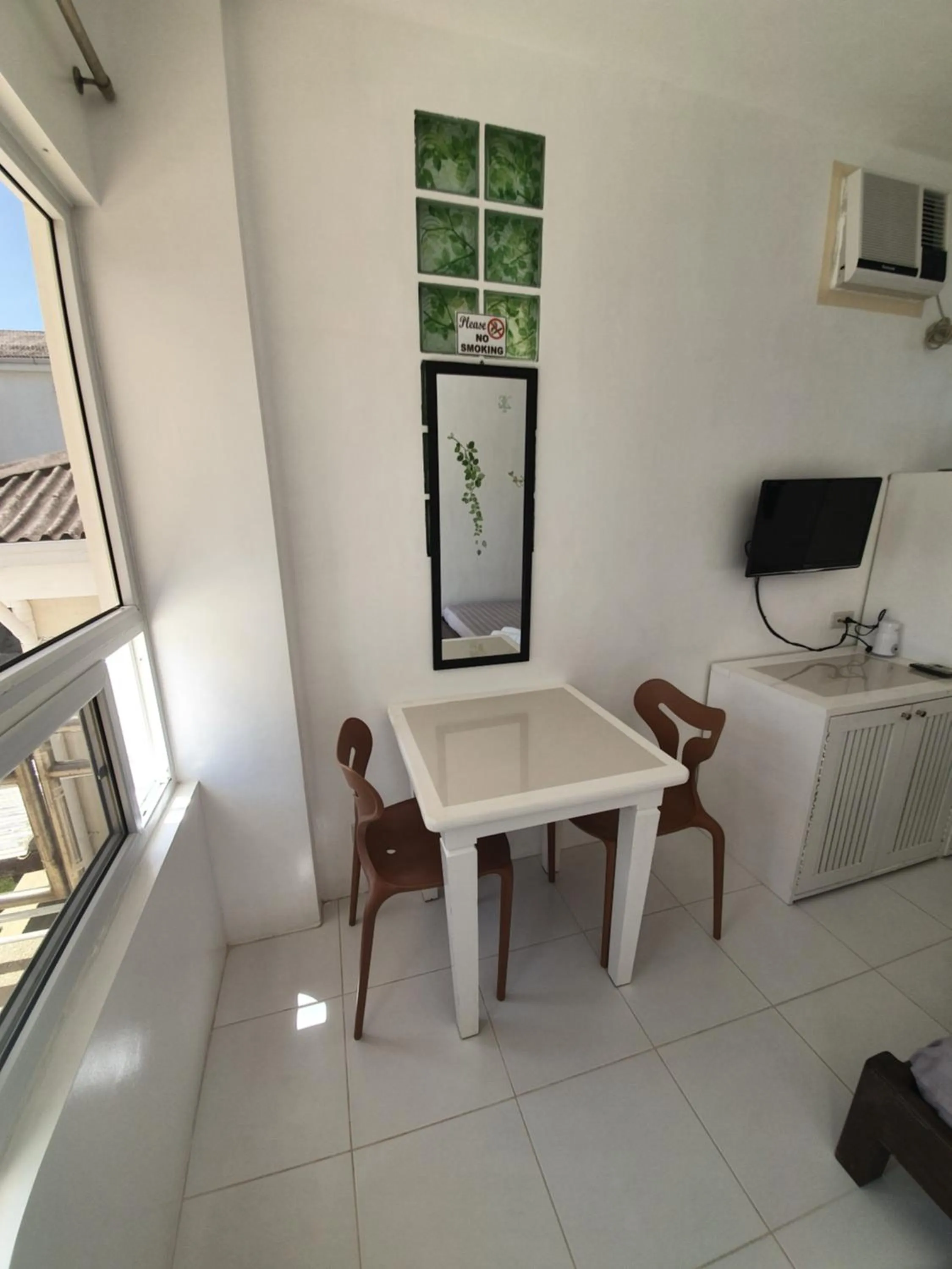 Seating area in ClubBoracay Apartelle