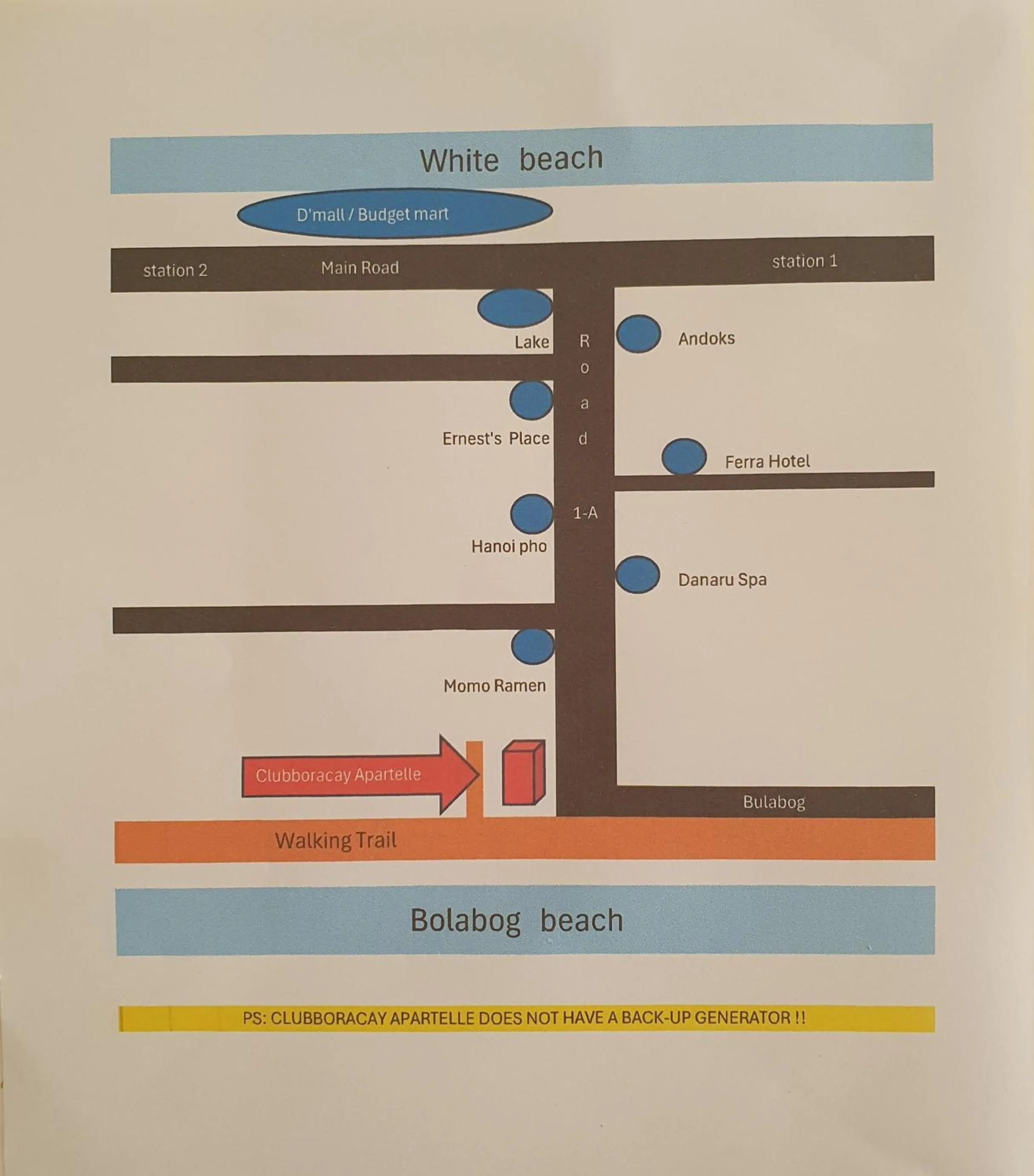 Text overlay in ClubBoracay Apartelle