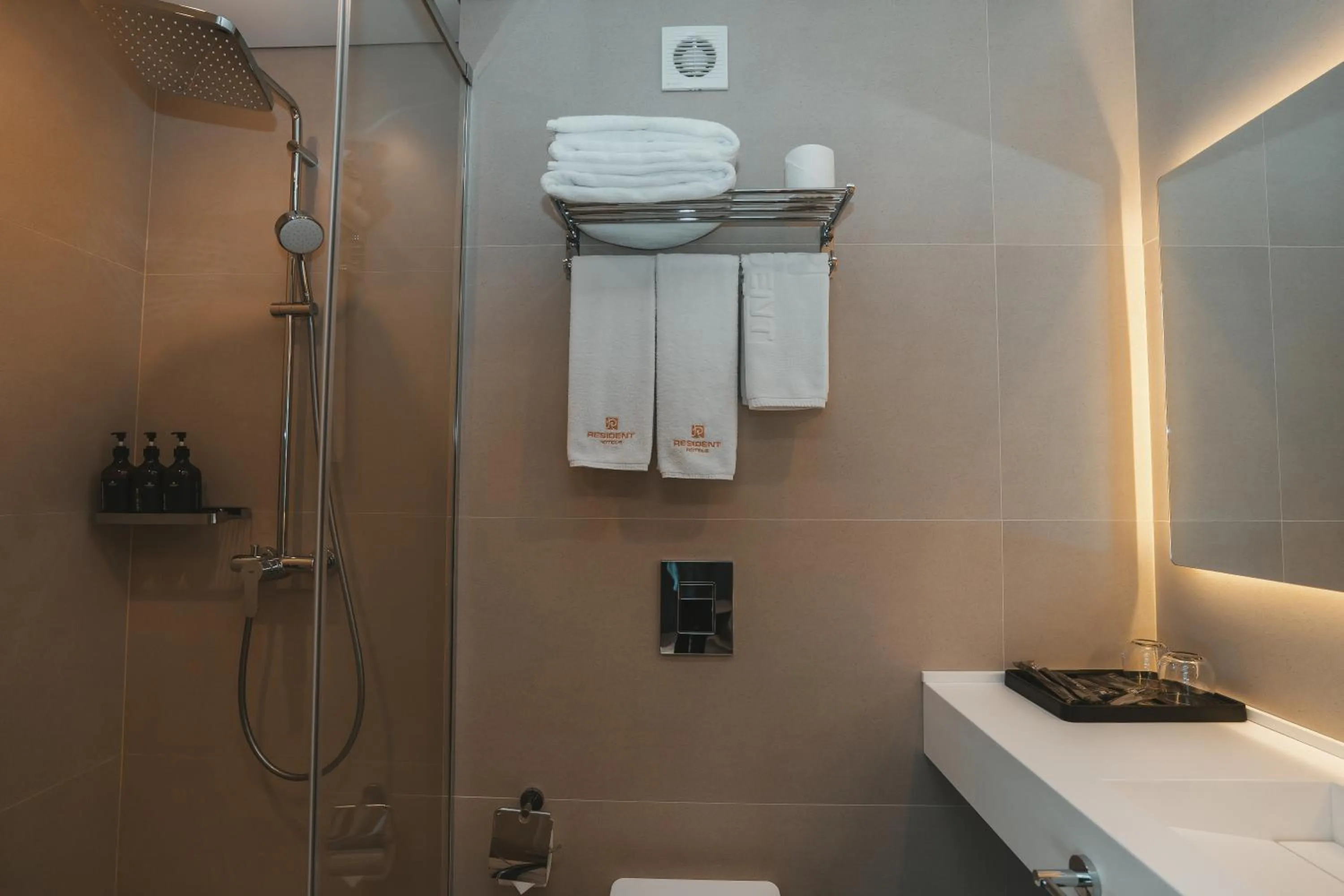 Shower in Resident Hotel Abay