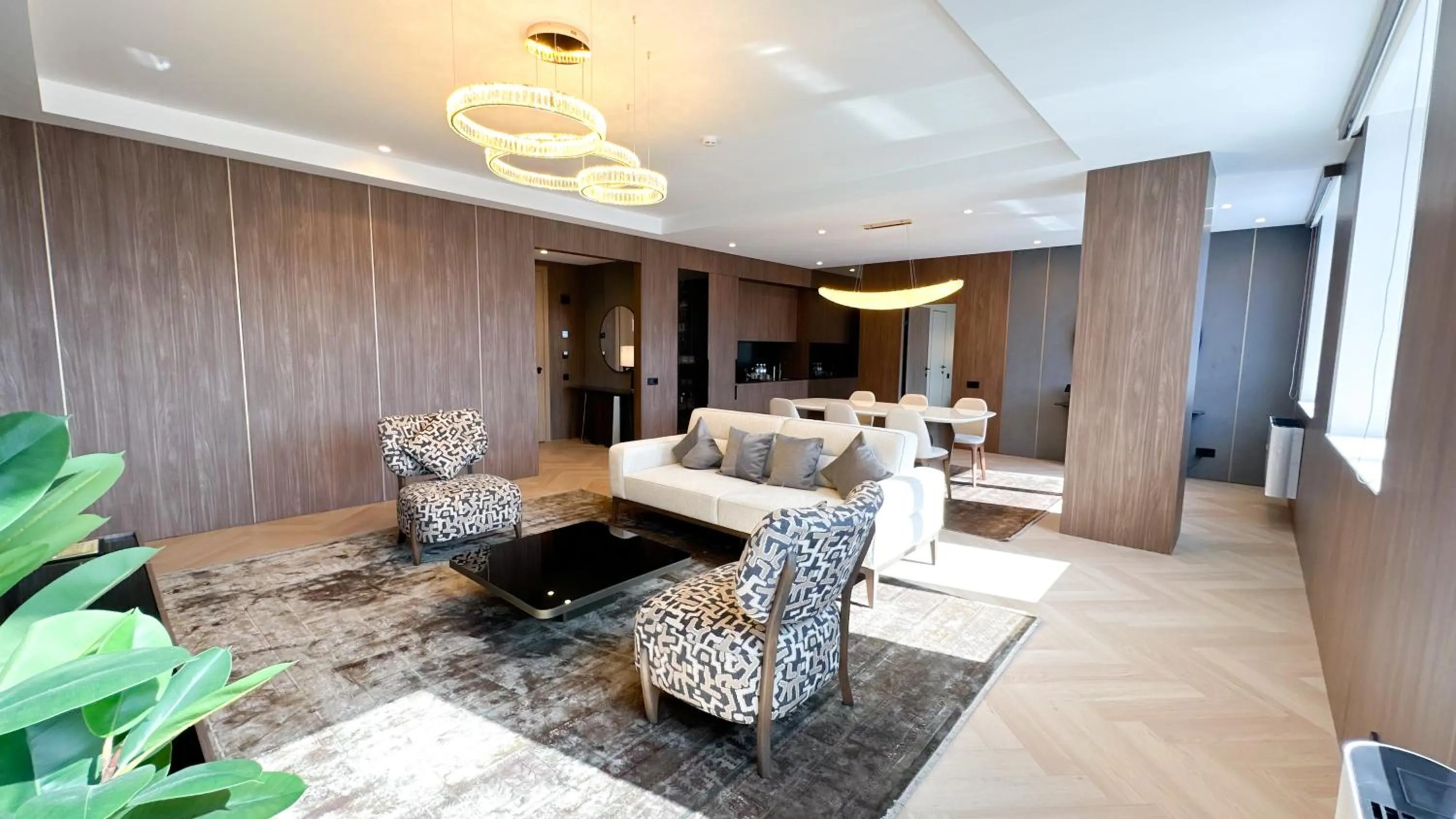 Seating area in Resident Hotel Abay