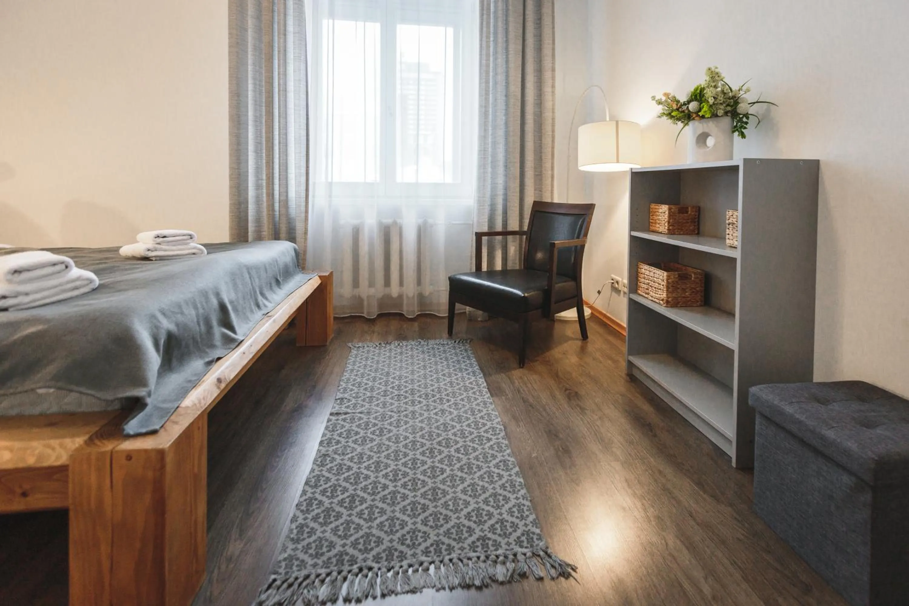 Bed in Bearsleys Downtown Apartments