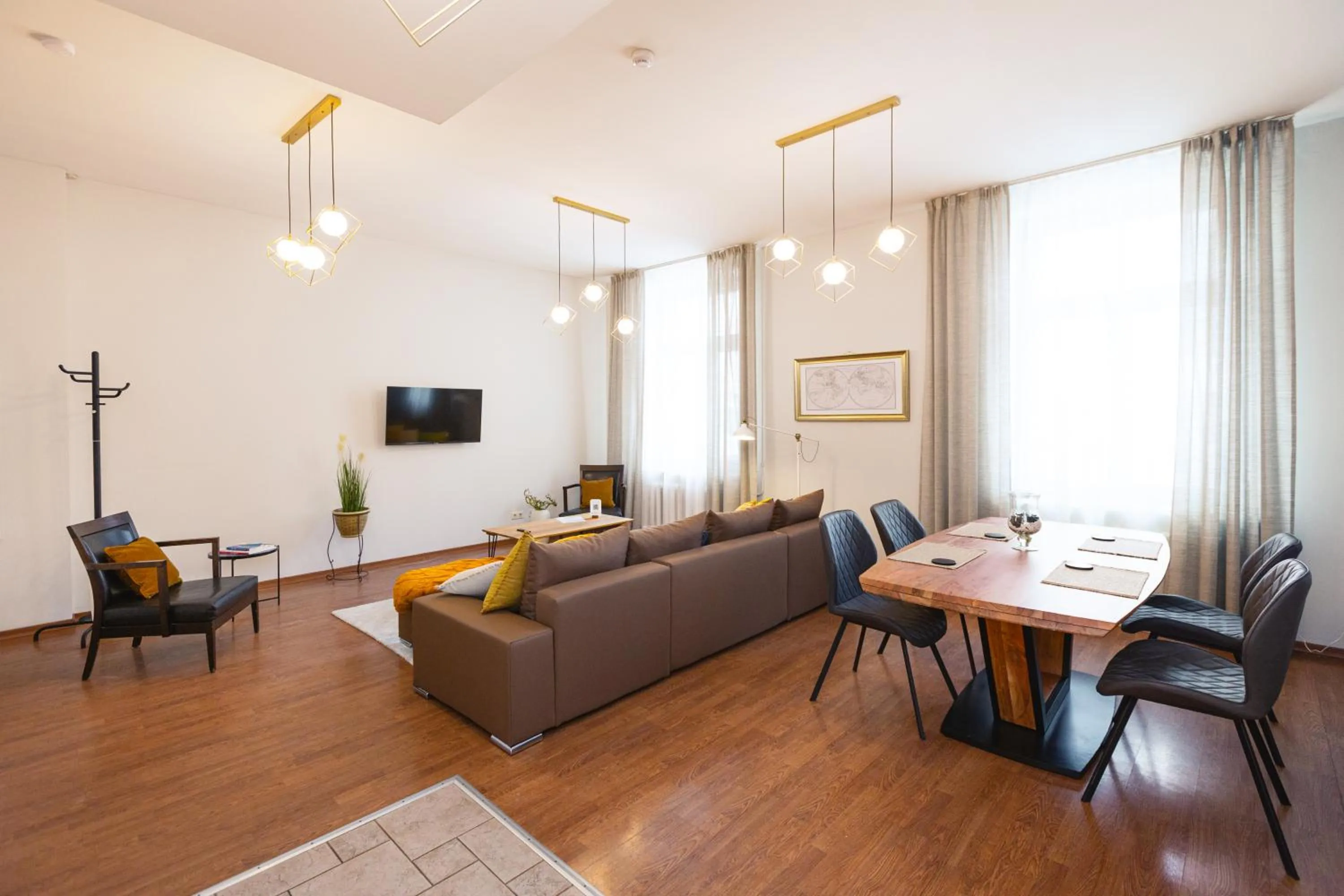 Living room in Bearsleys Downtown Apartments