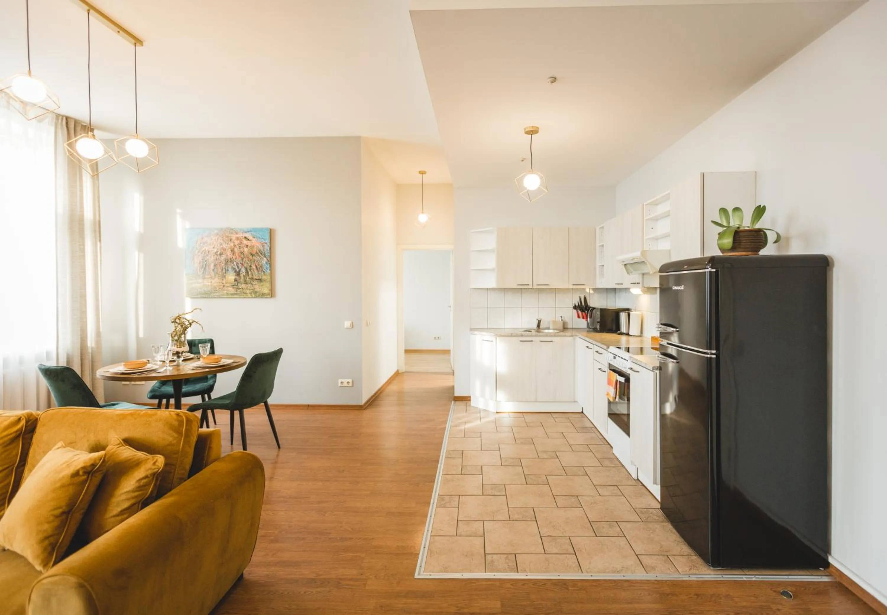 Kitchen or kitchenette in Bearsleys Downtown Apartments