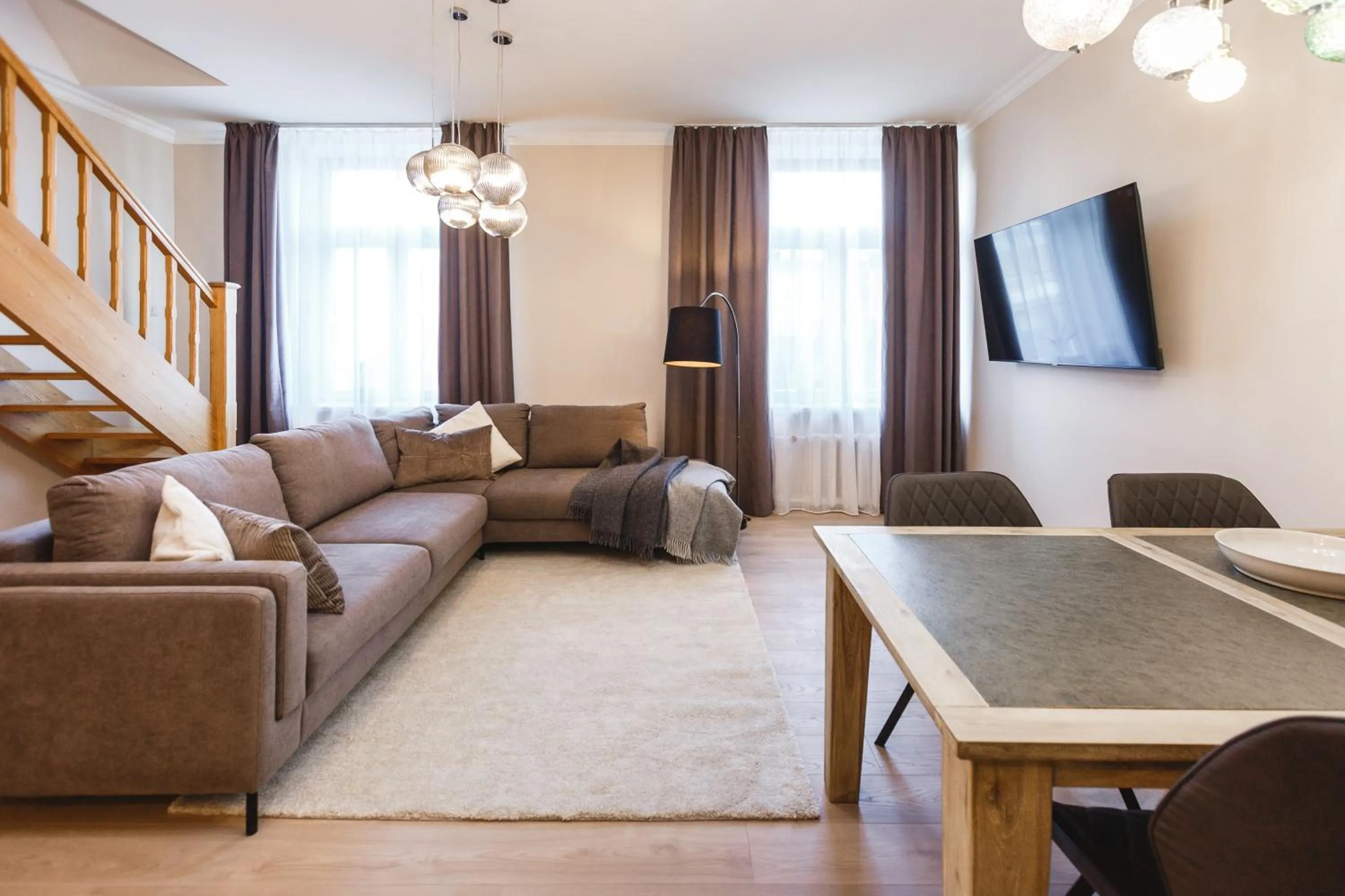 Living room in Bearsleys Downtown Apartments