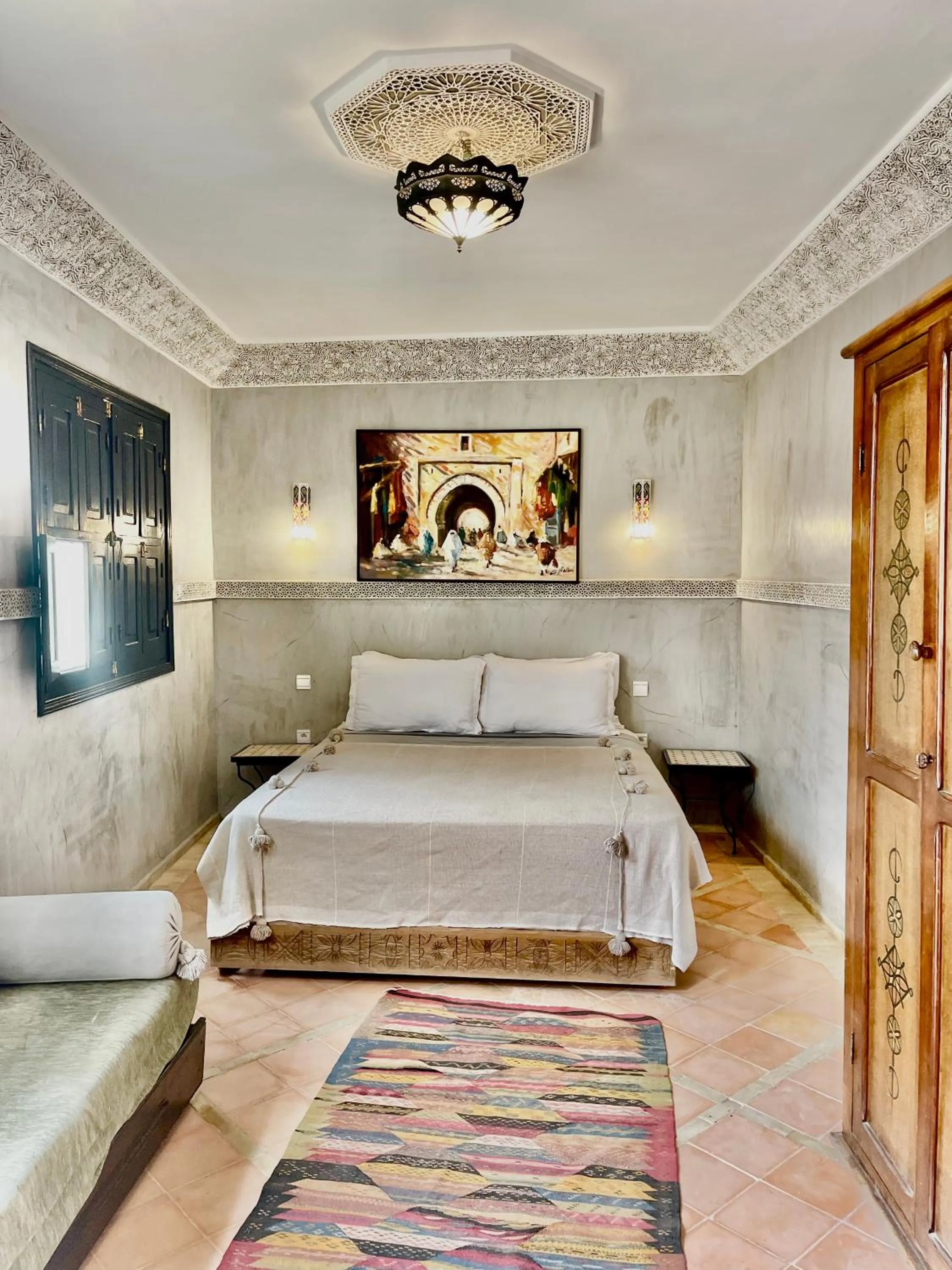 Bed in Riad Atlas Toyours