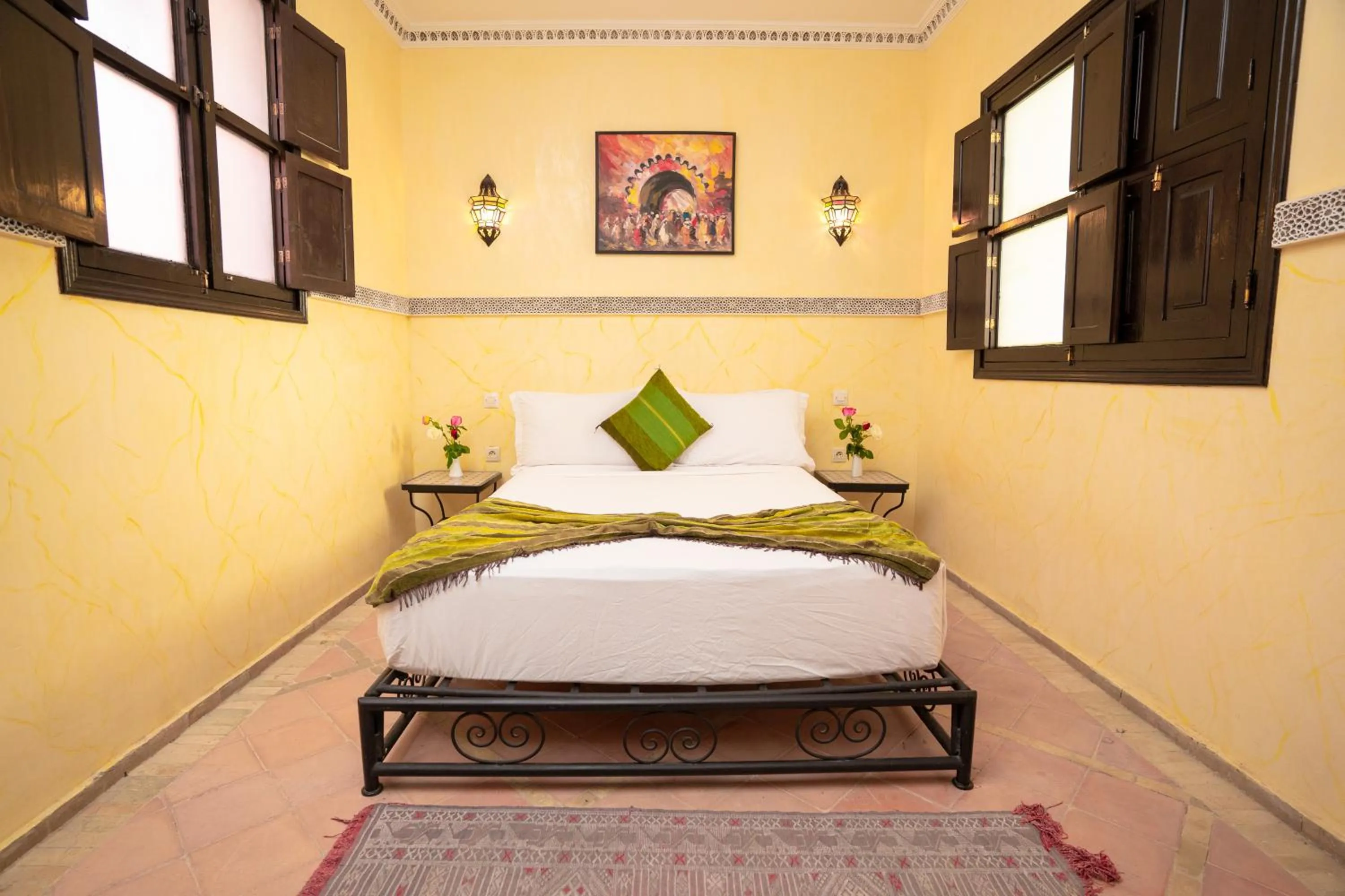 Bed in Riad Atlas Toyours