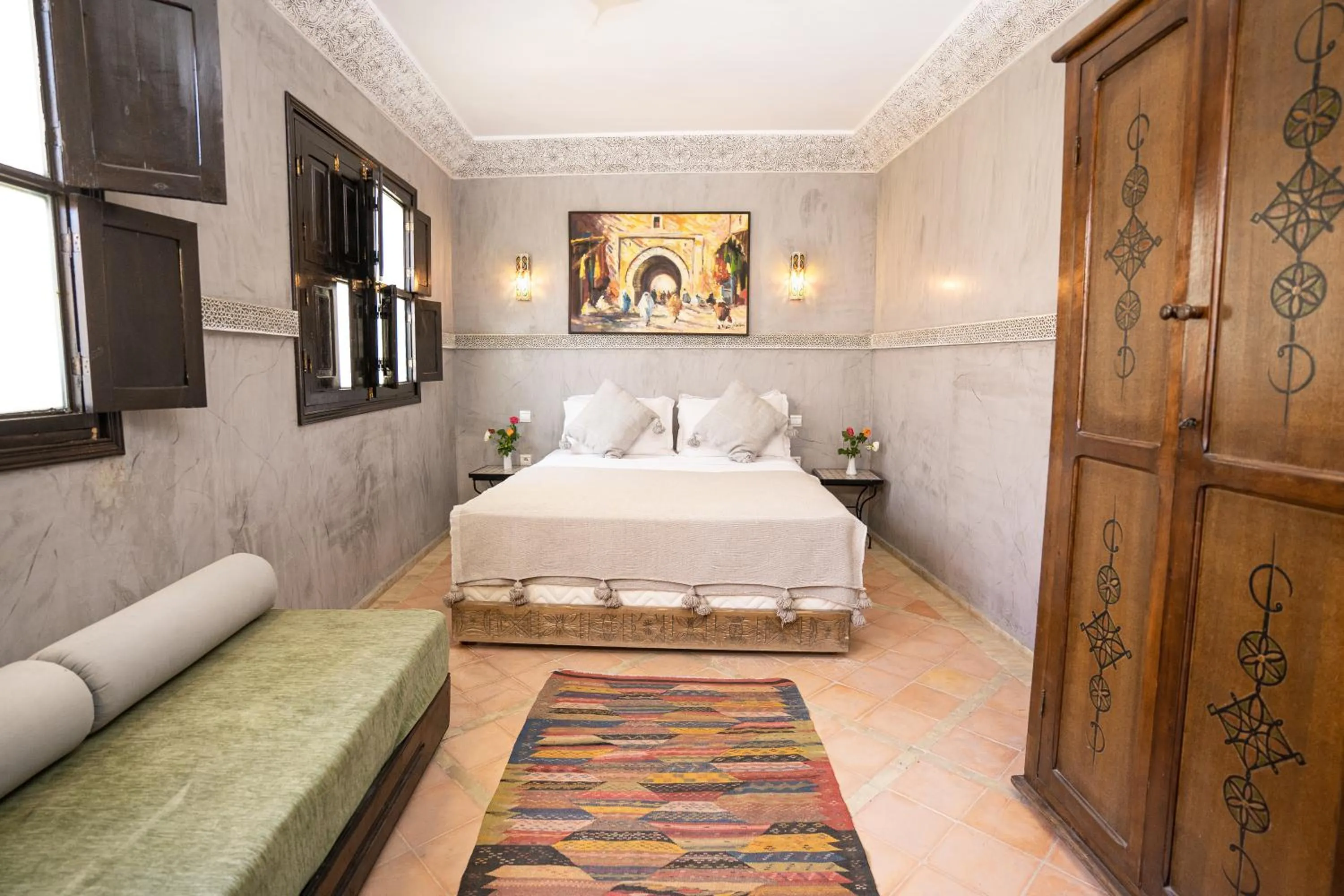 Bed in Riad Atlas Toyours