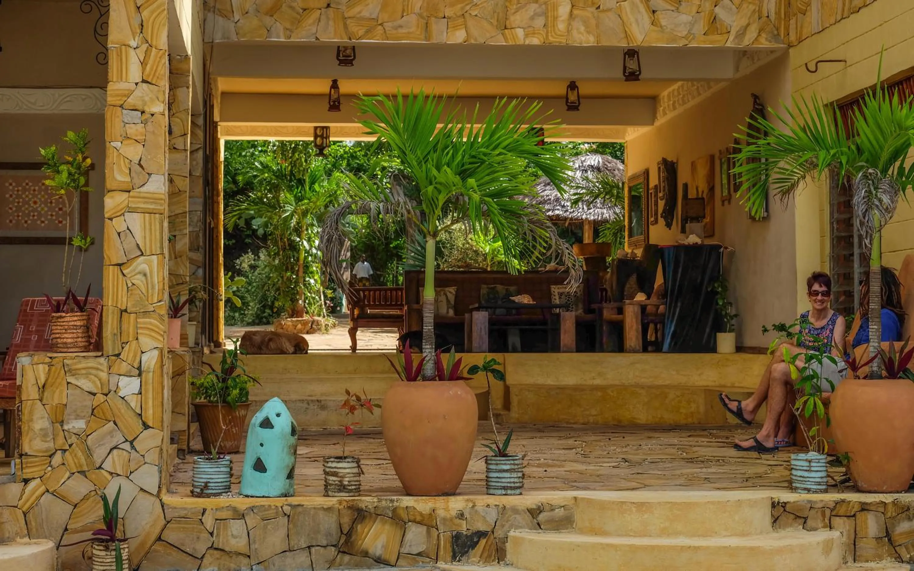 Facade/entrance in Seasons Lodge Zanzibar