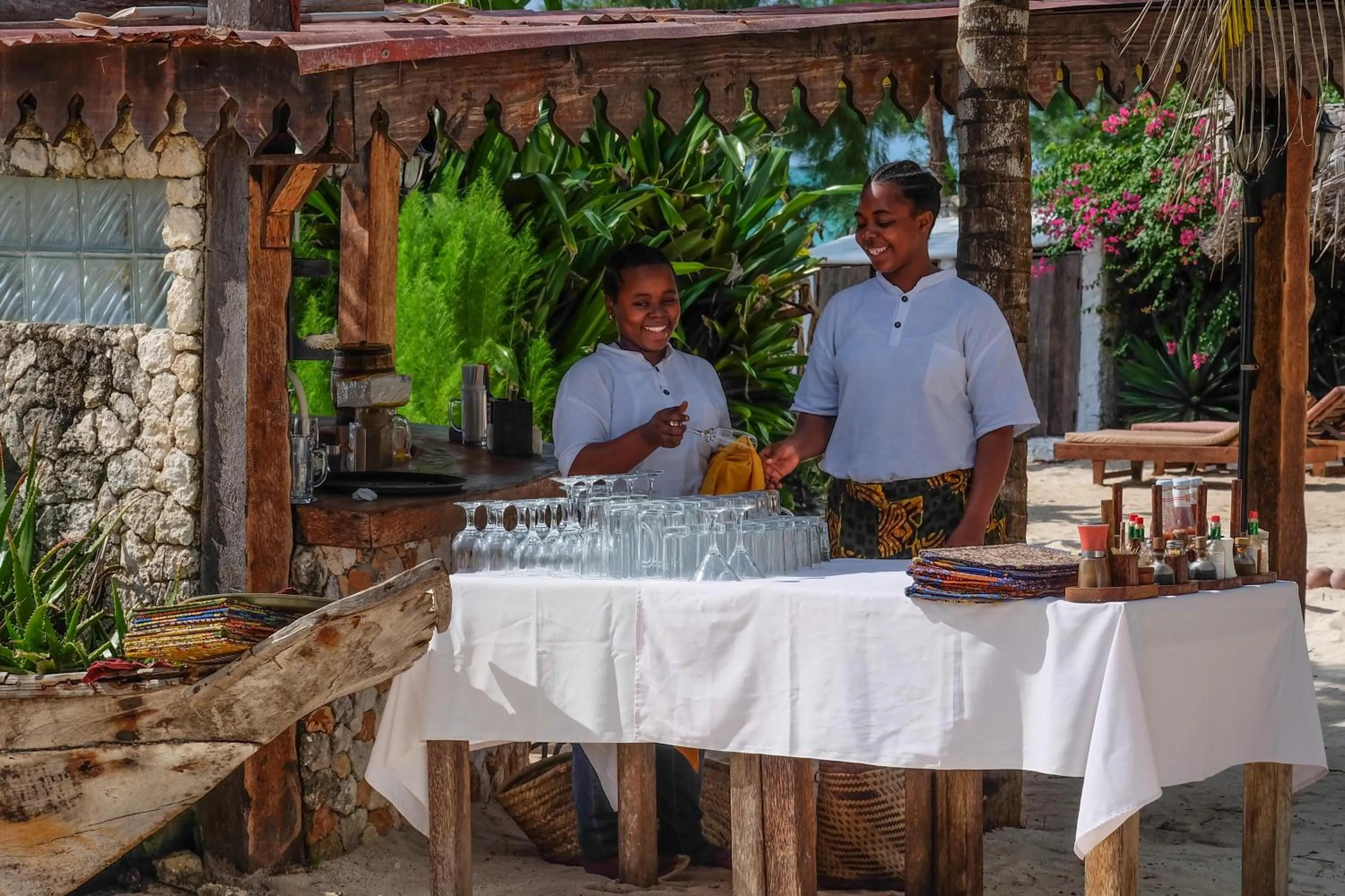 Staff in Seasons Lodge Zanzibar