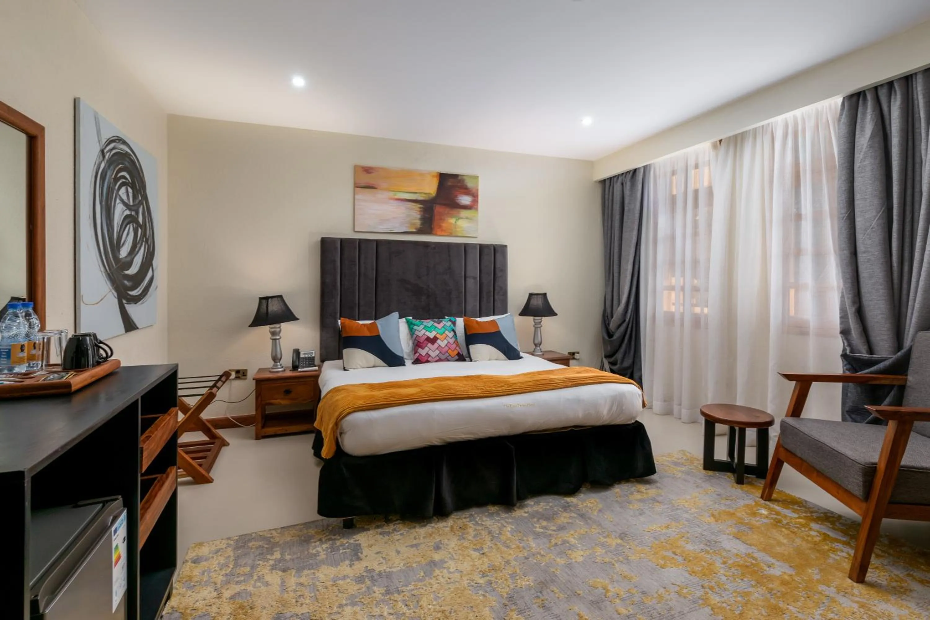 Bed in The Emin Pasha Hotel & Spa Kampala