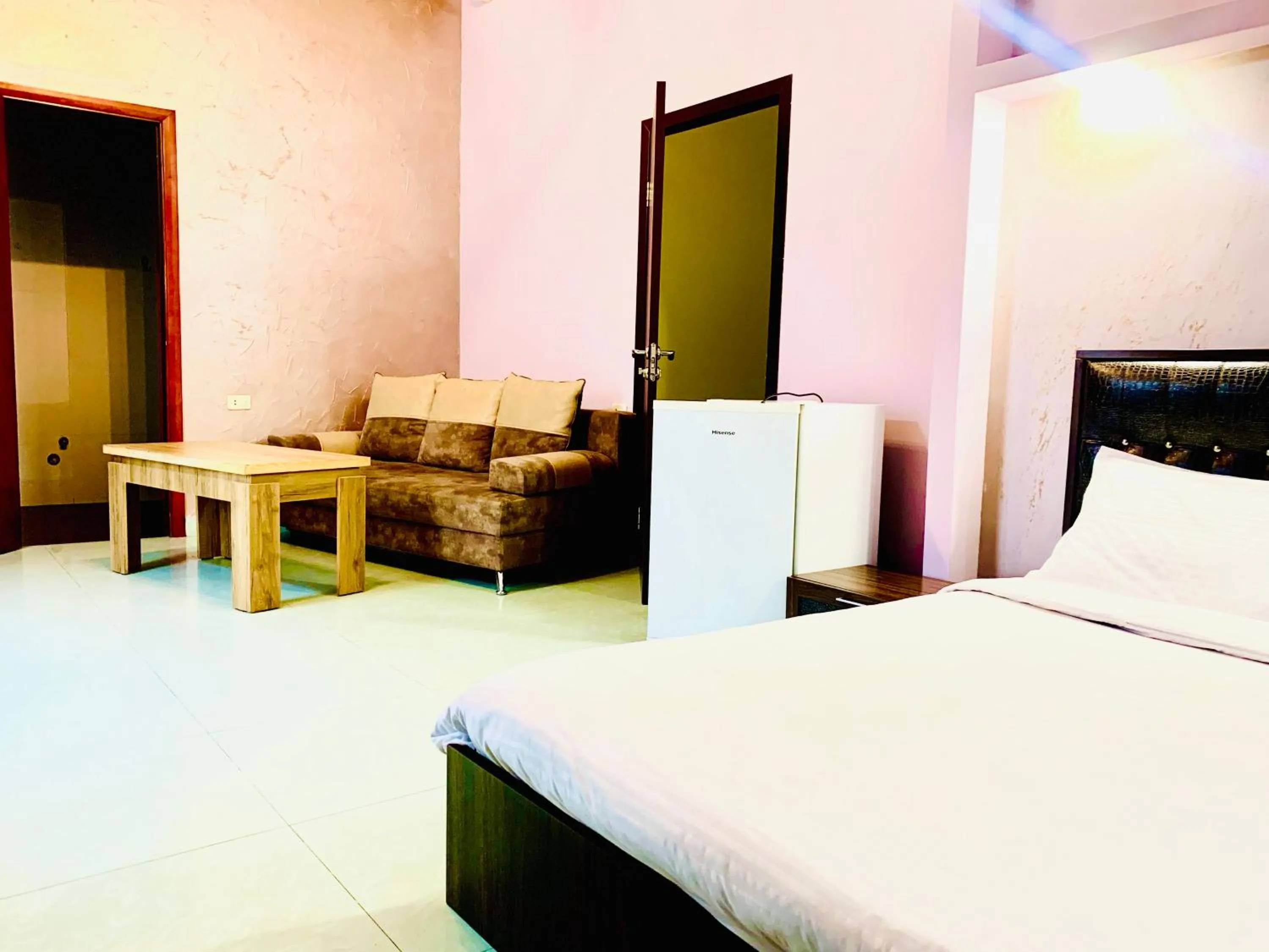 Bed in Art Hotel Yerevan