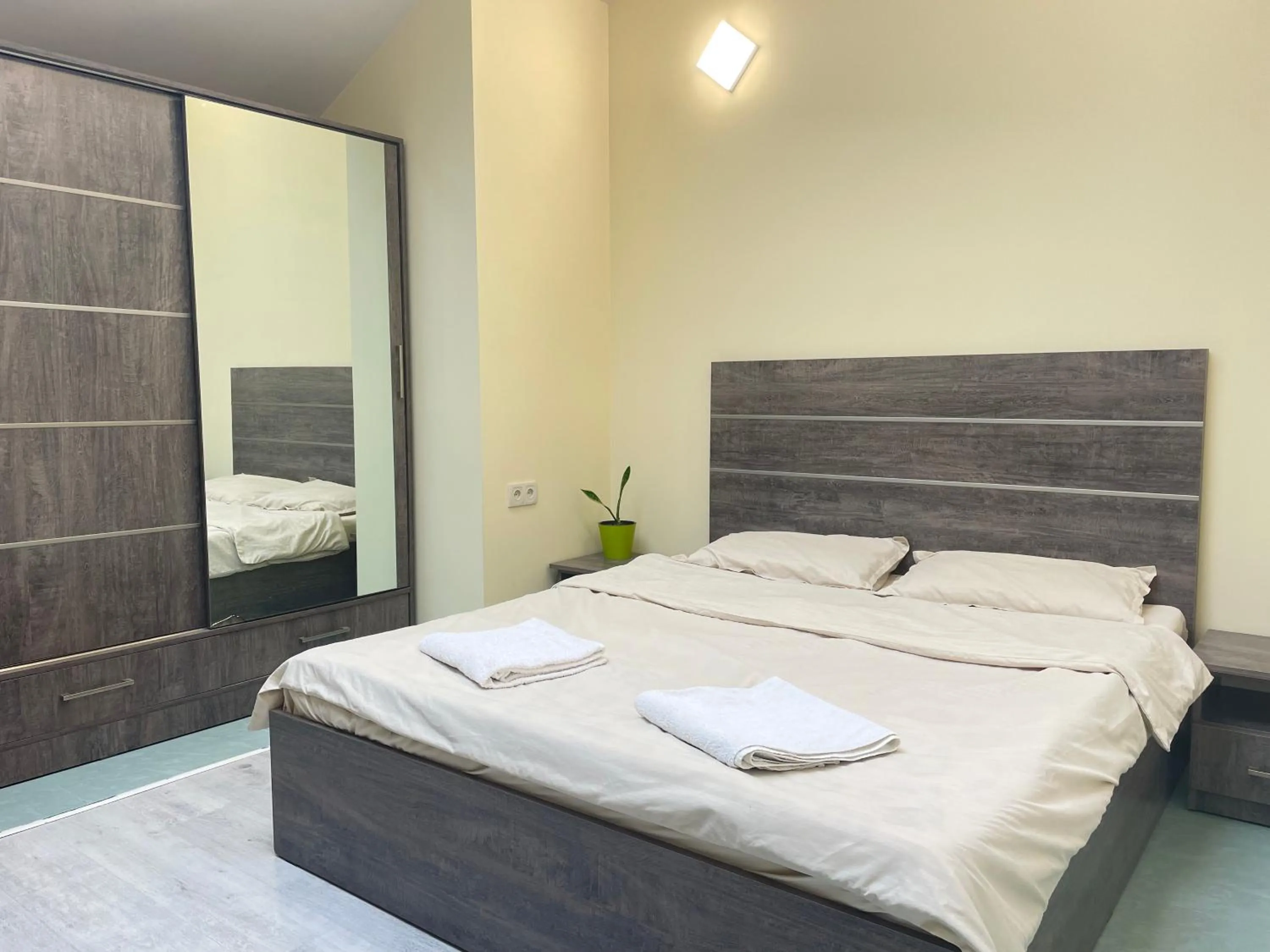 Bed in Art Hotel Yerevan