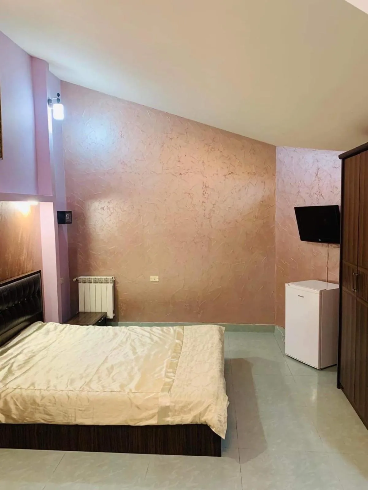 Bed in Art Hotel Yerevan