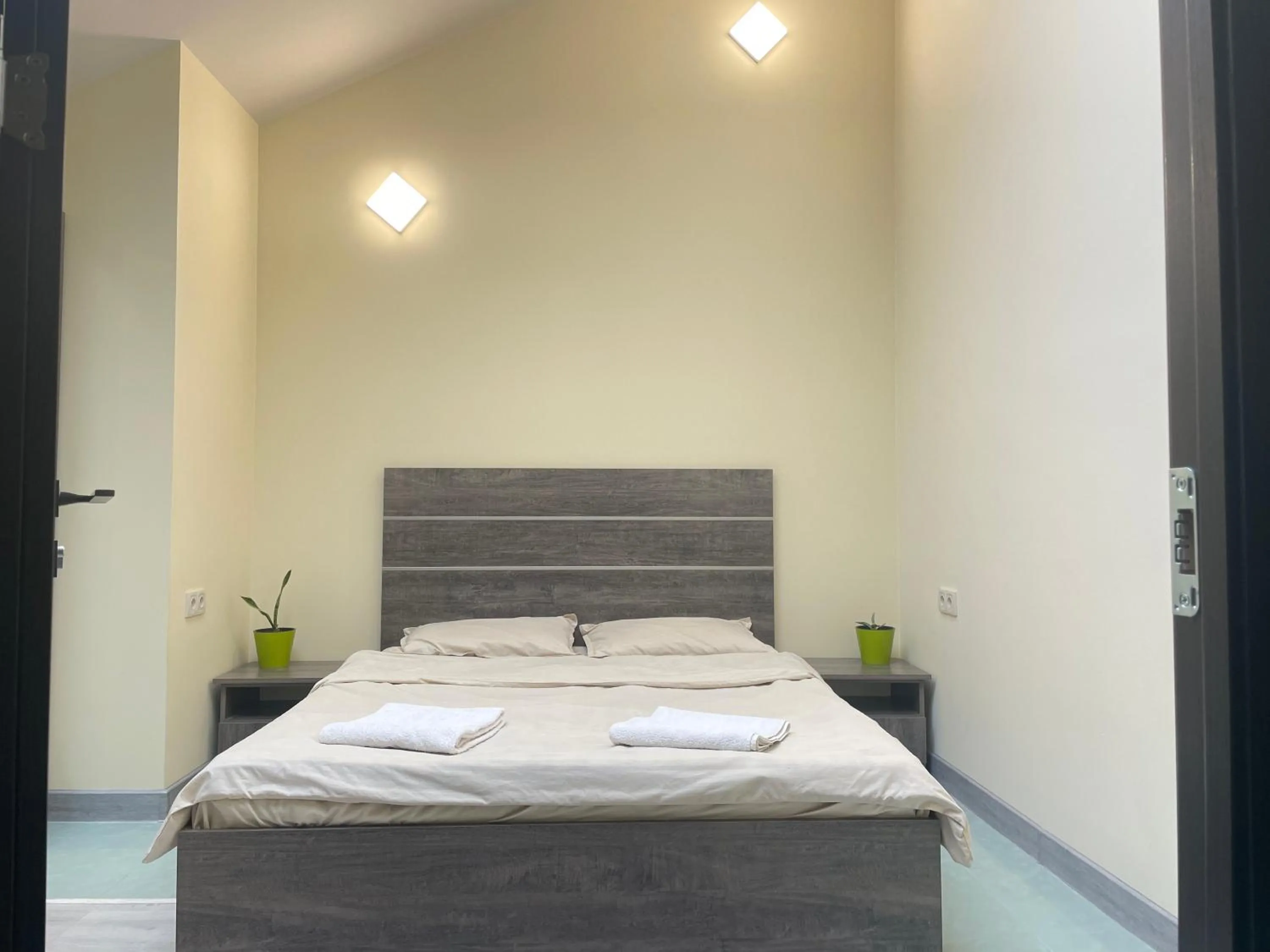 Bed in Art Hotel Yerevan