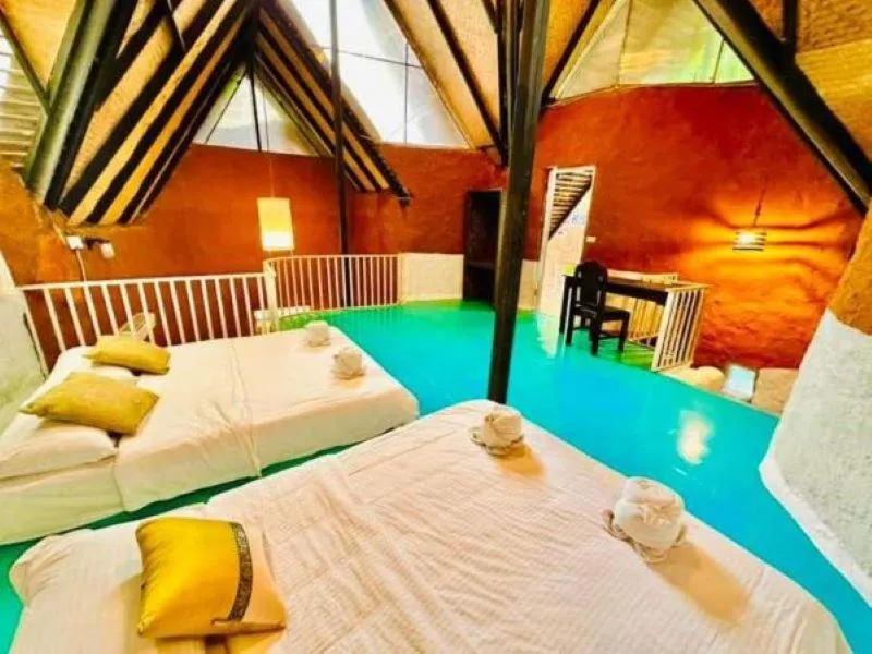 Bed in Hern Lhin Natural Resort