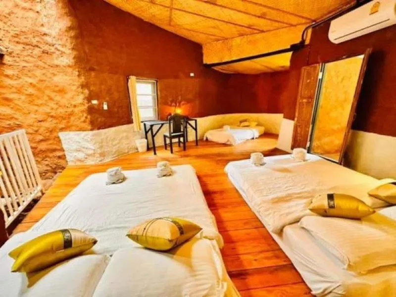 Bed in Hern Lhin Natural Resort