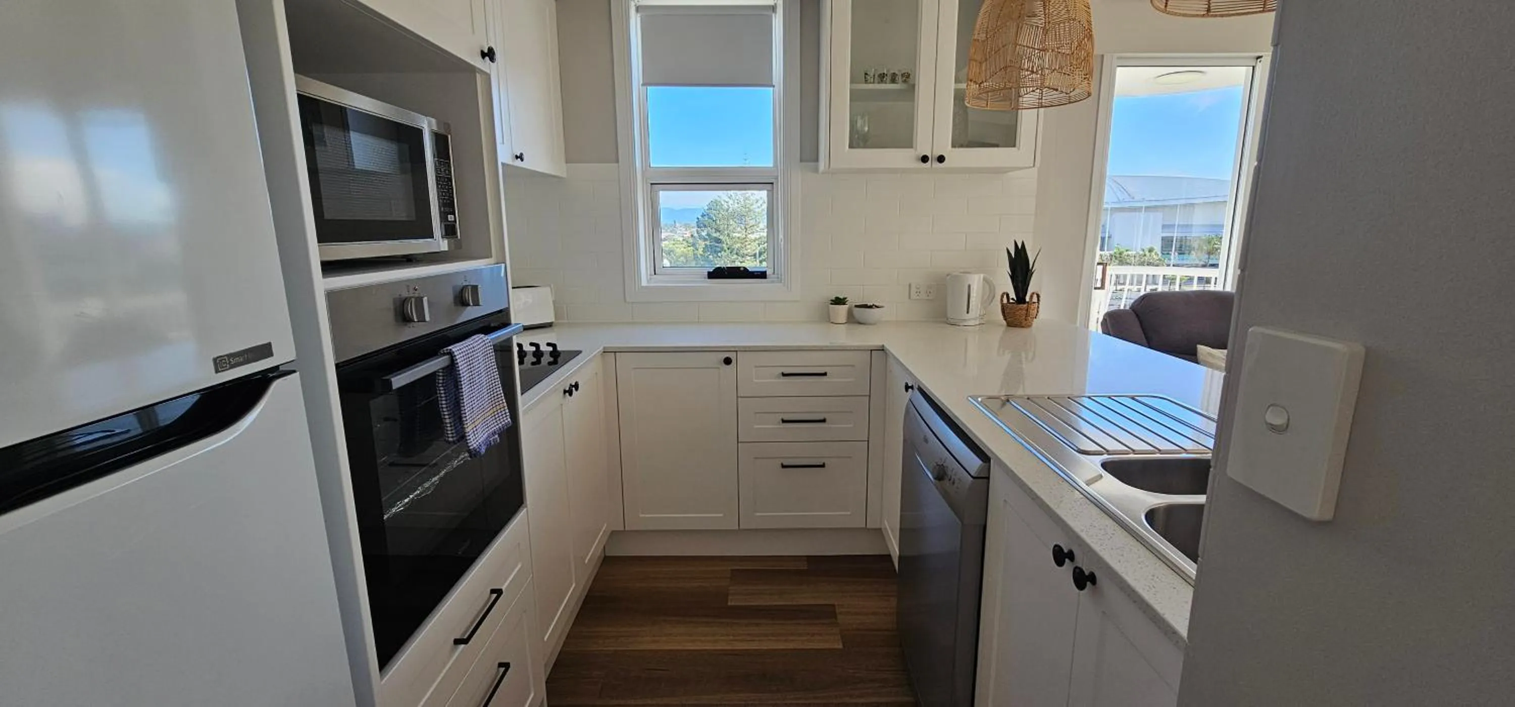 kitchen in Broadbeach Holiday Apartments