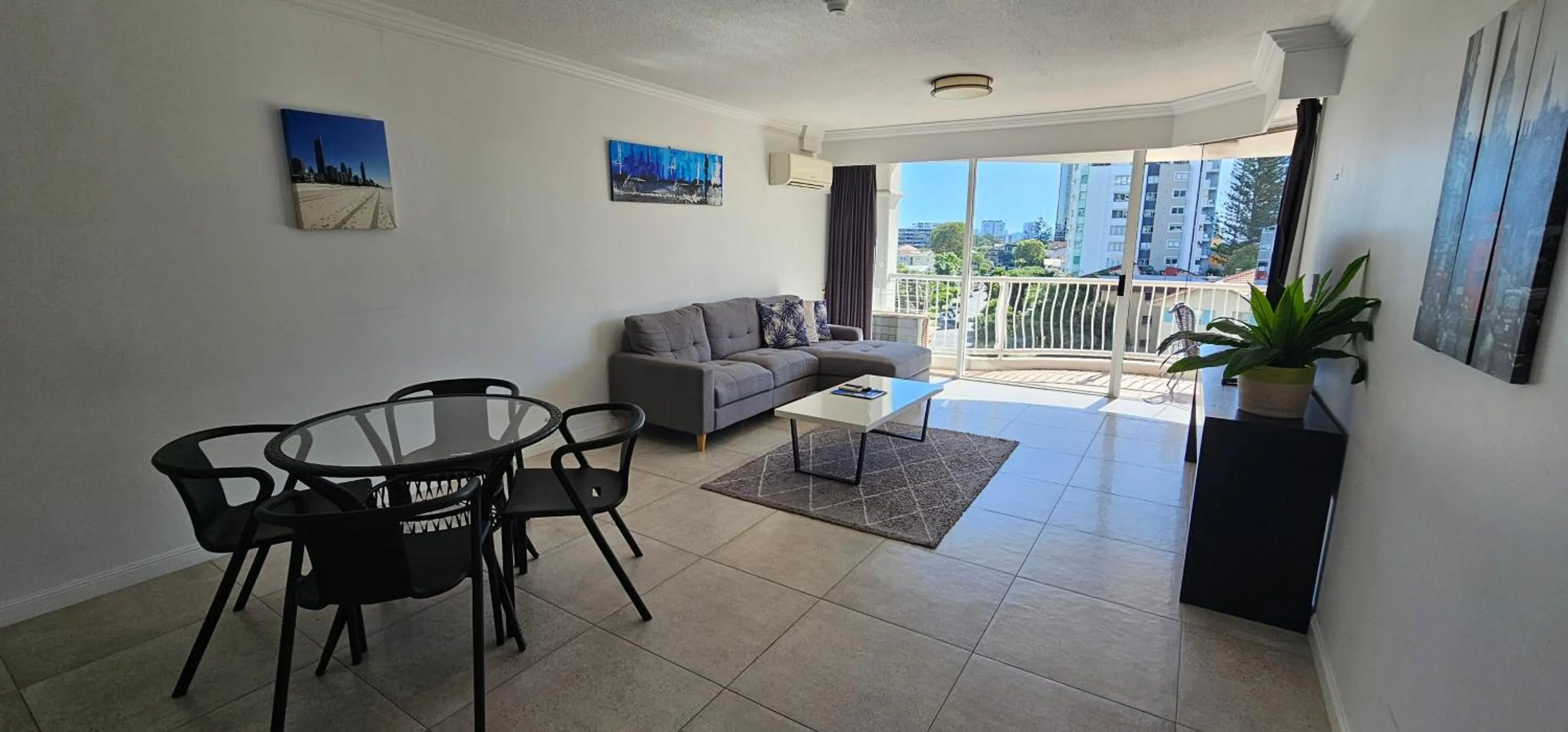 Living room in Broadbeach Holiday Apartments