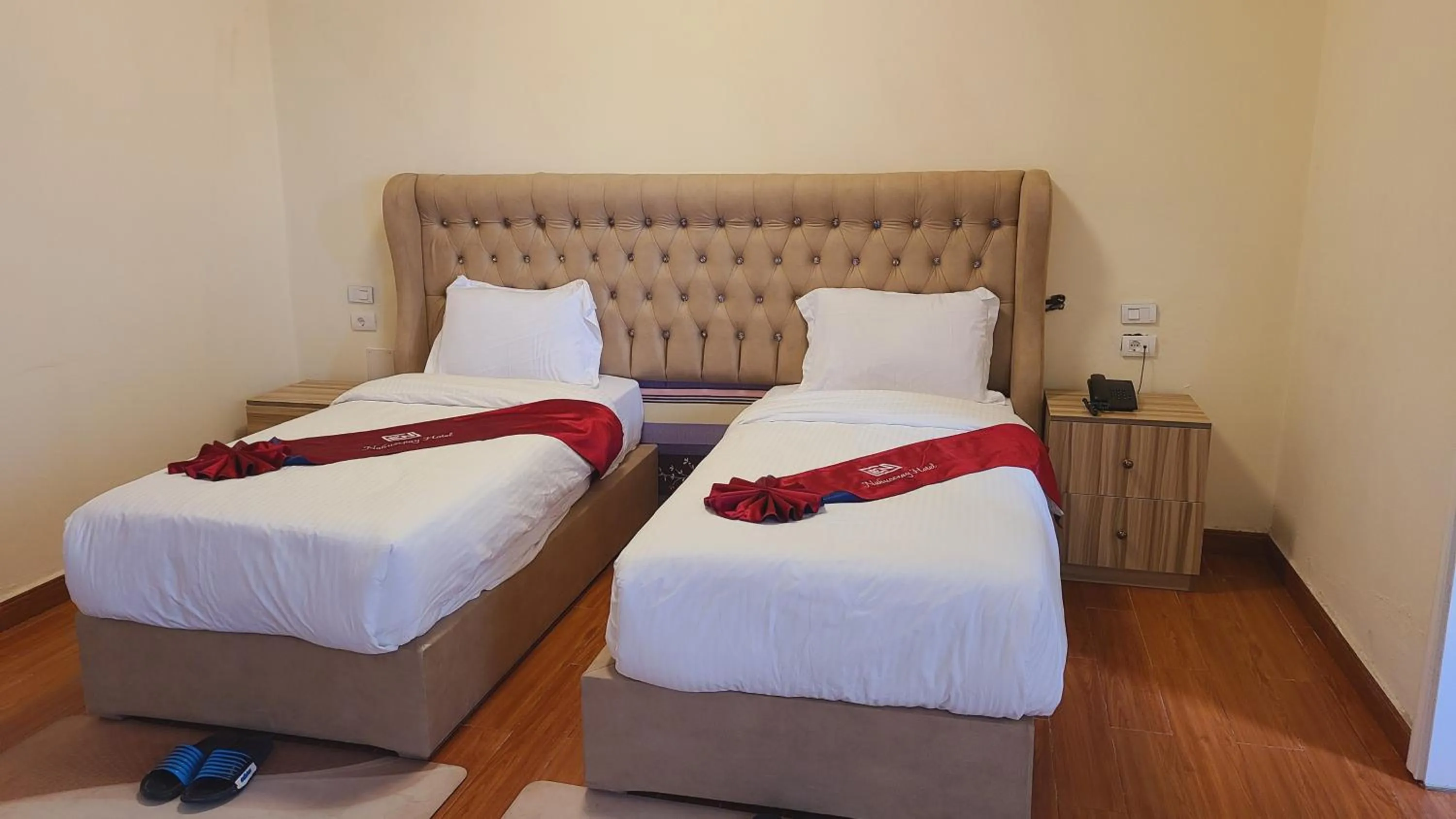 Bed in Nahusenay hotel