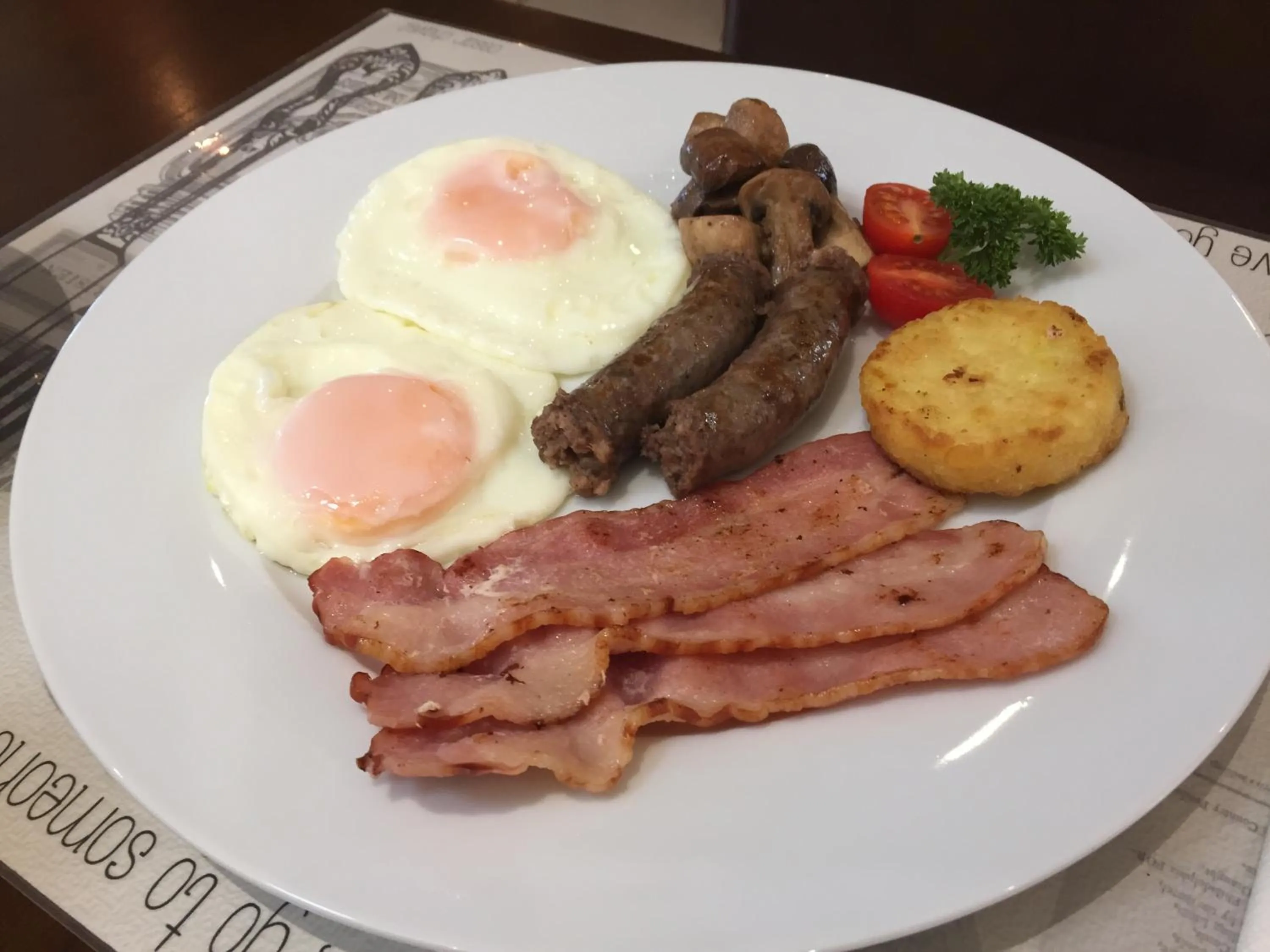 English/Irish breakfast in Millard Crescent Guest House