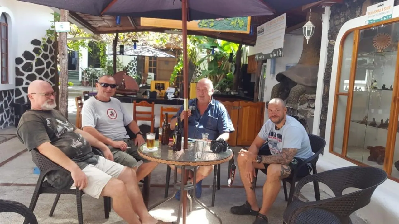 Inner courtyard view in Hotel Coloma Galapagos