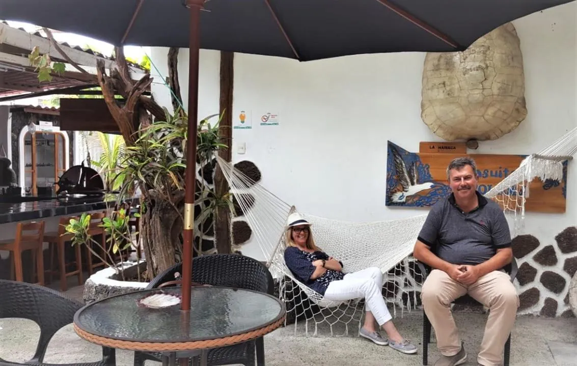 Seating area in Hotel Coloma Galapagos