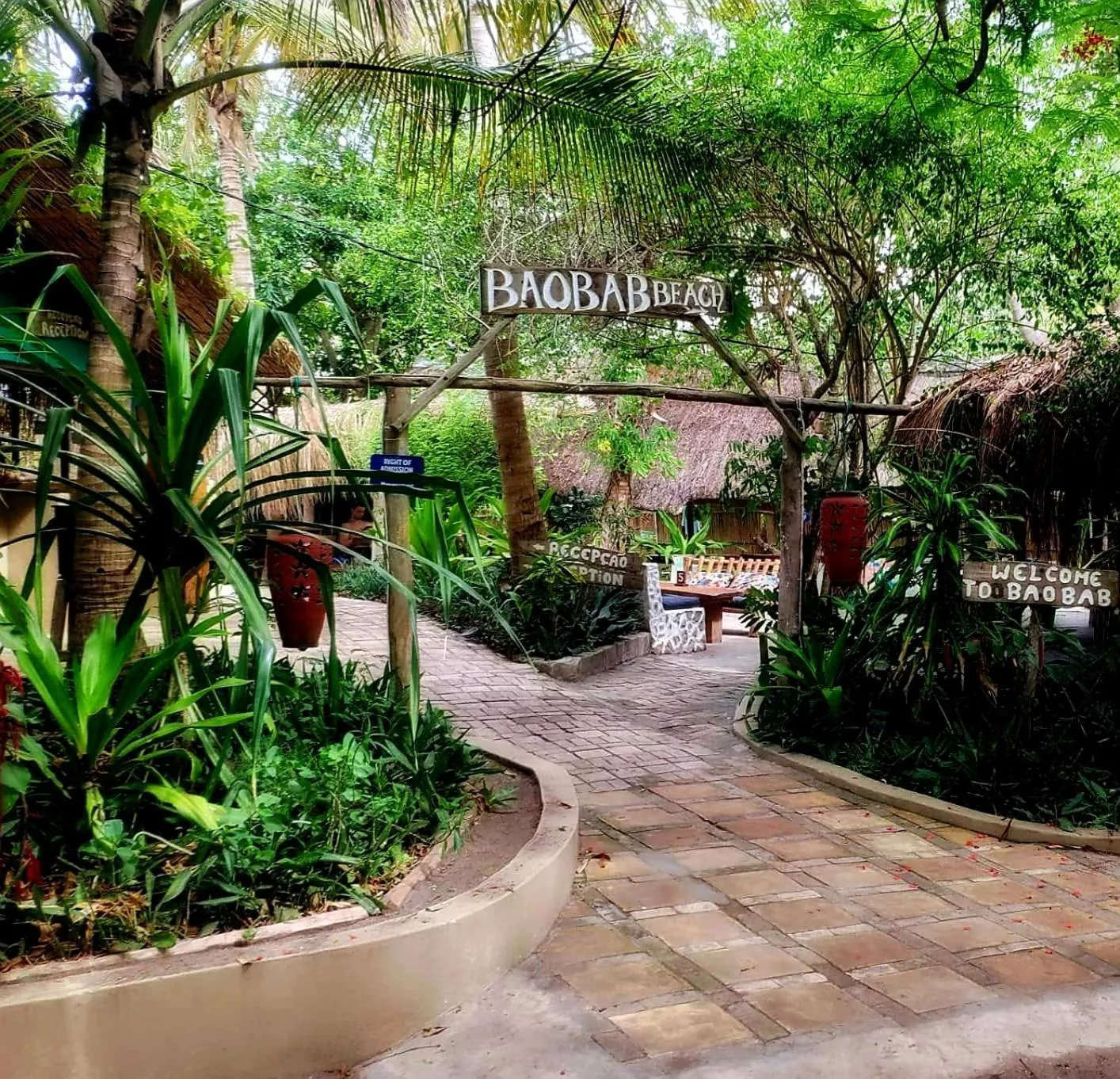 Facade/entrance in Baobab Beach Vilanculos