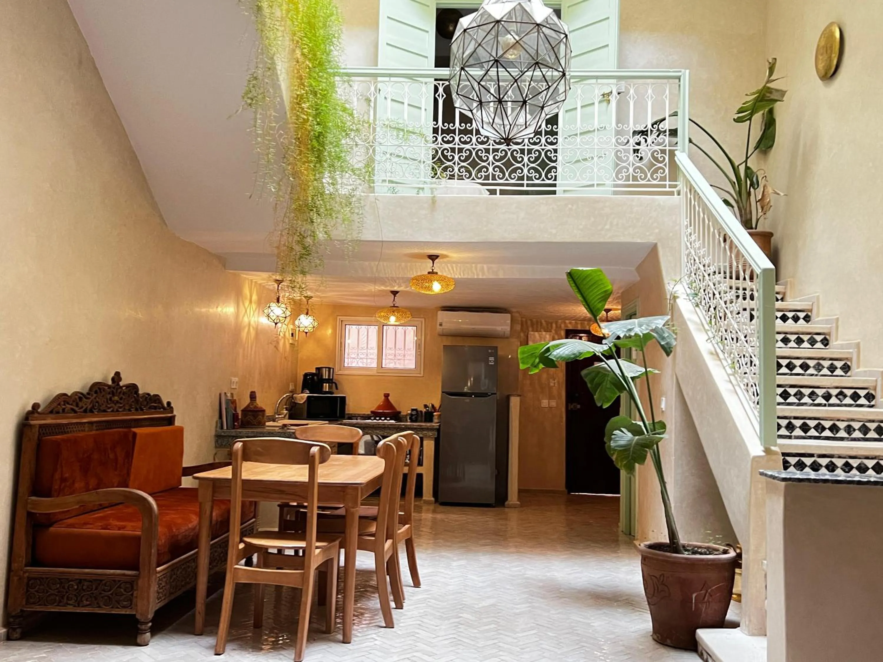 Seating area in Riad with 3 Swimming Pools