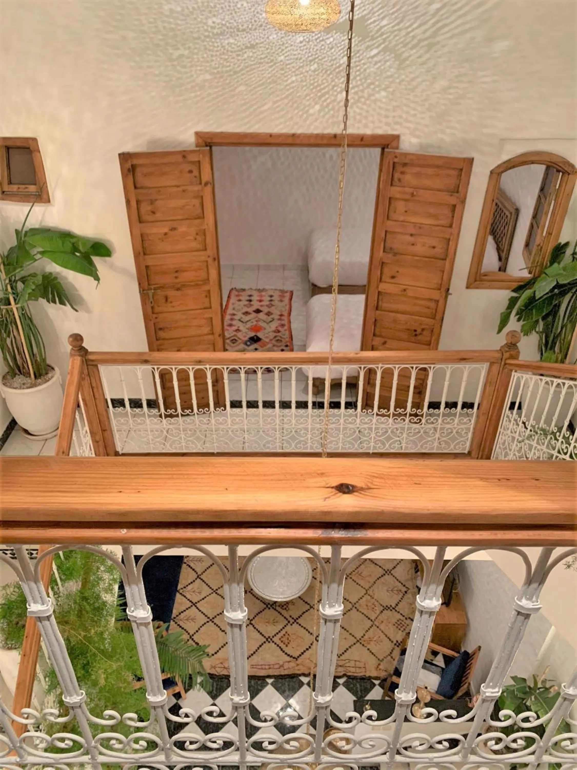 Balcony/Terrace in Riad with 3 Swimming Pools