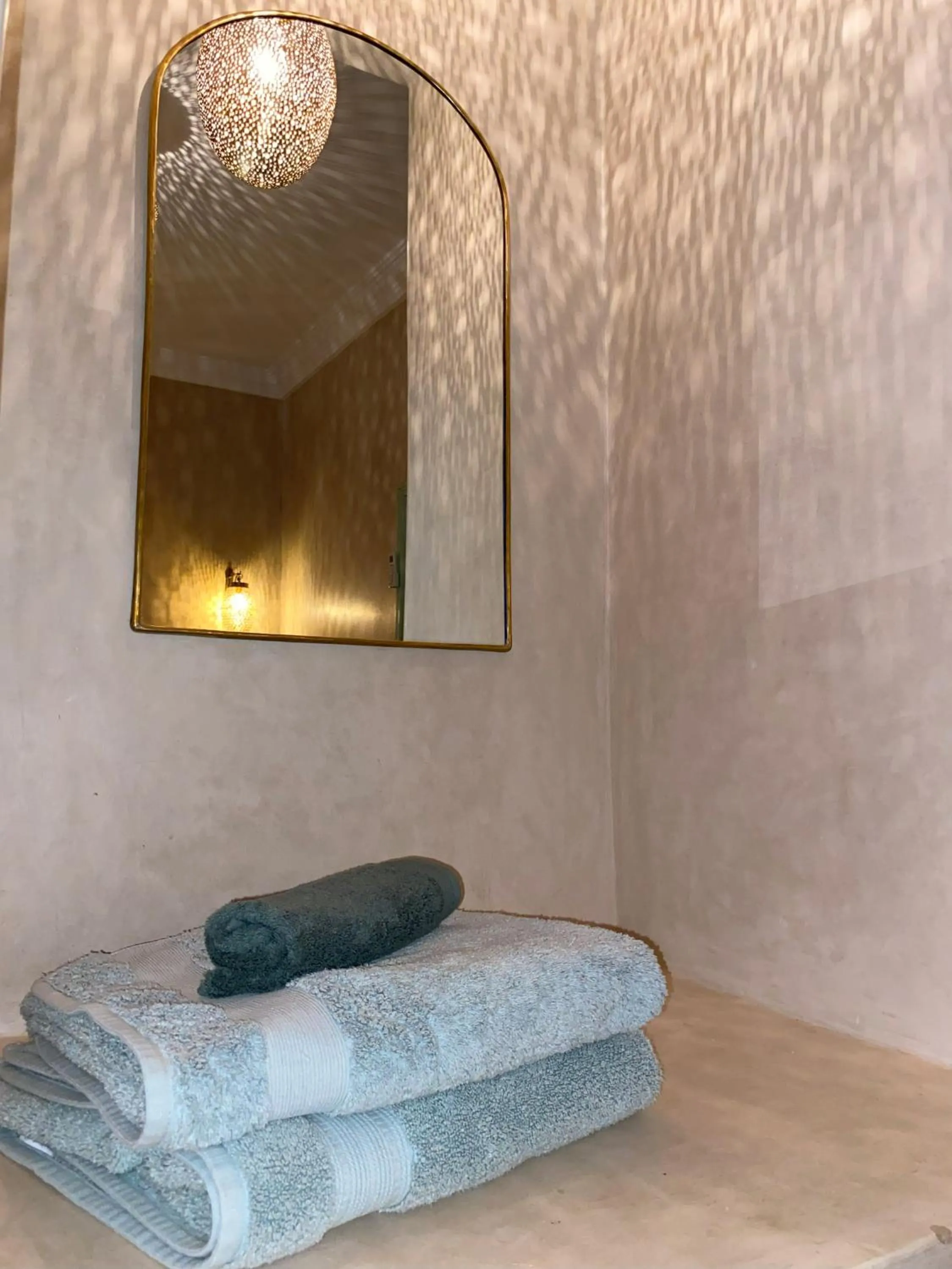 towels, Bed in Riad with 3 Swimming Pools