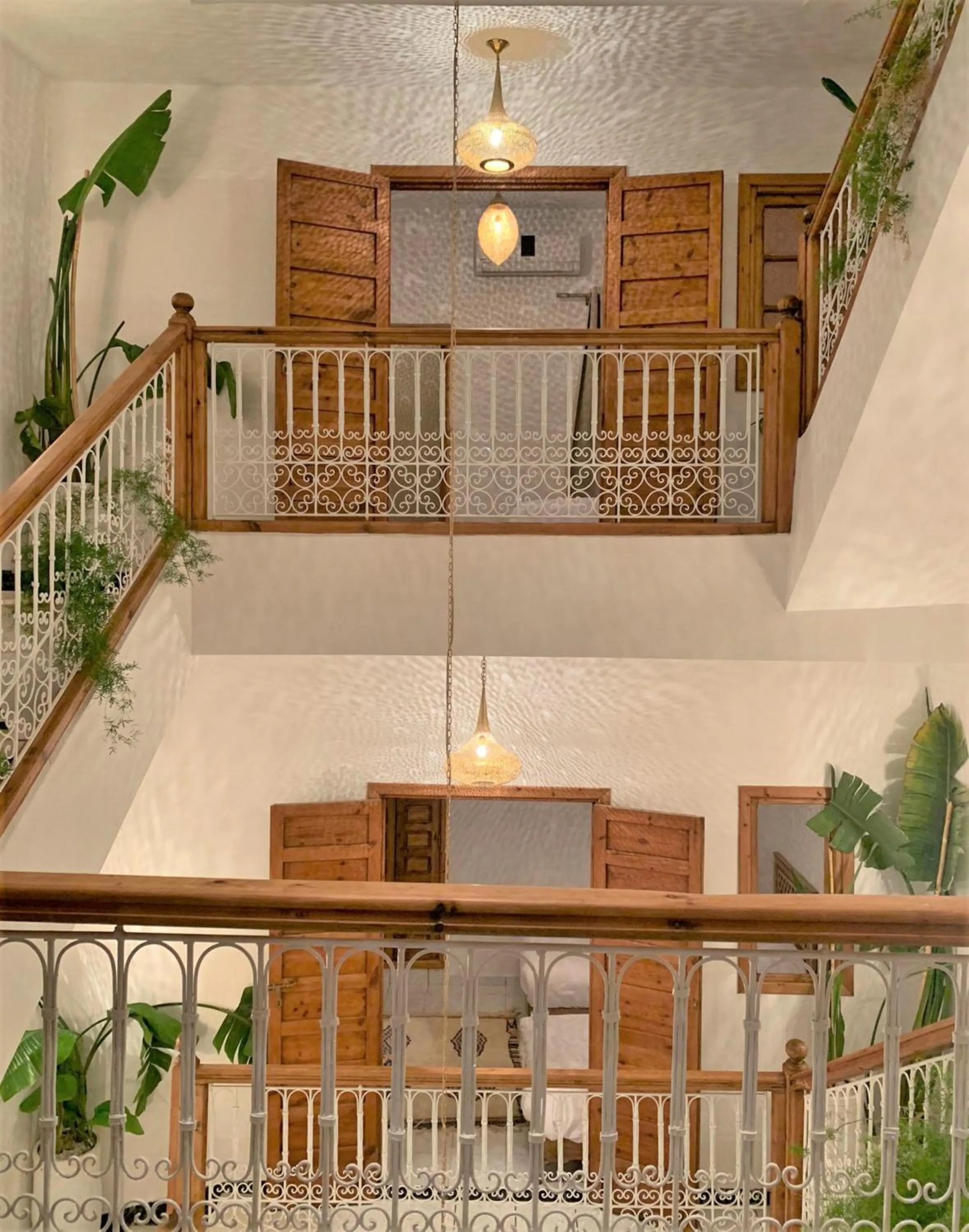 Patio in Riad with 3 Swimming Pools