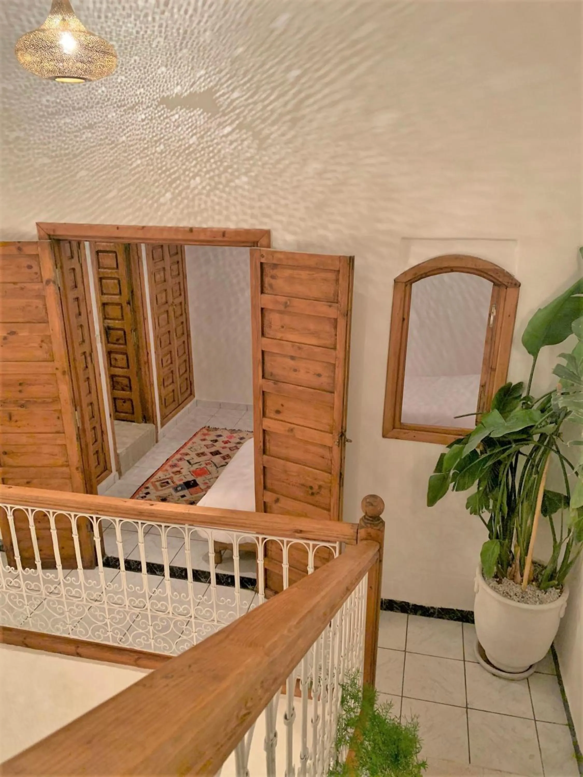 Balcony/Terrace in Riad with 3 Swimming Pools